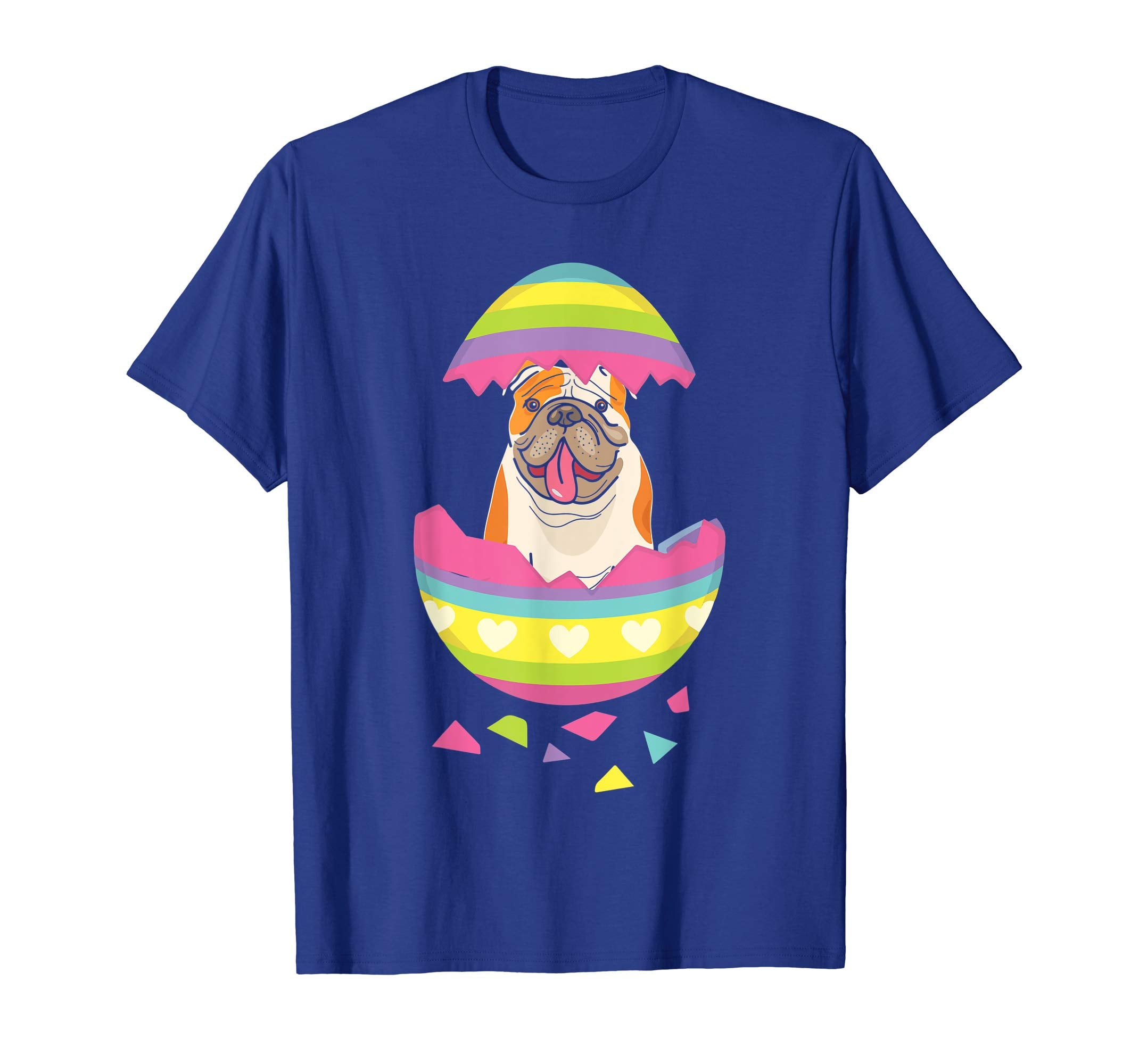 Bulldog Easter Egg T-Shirt Dog Lover
