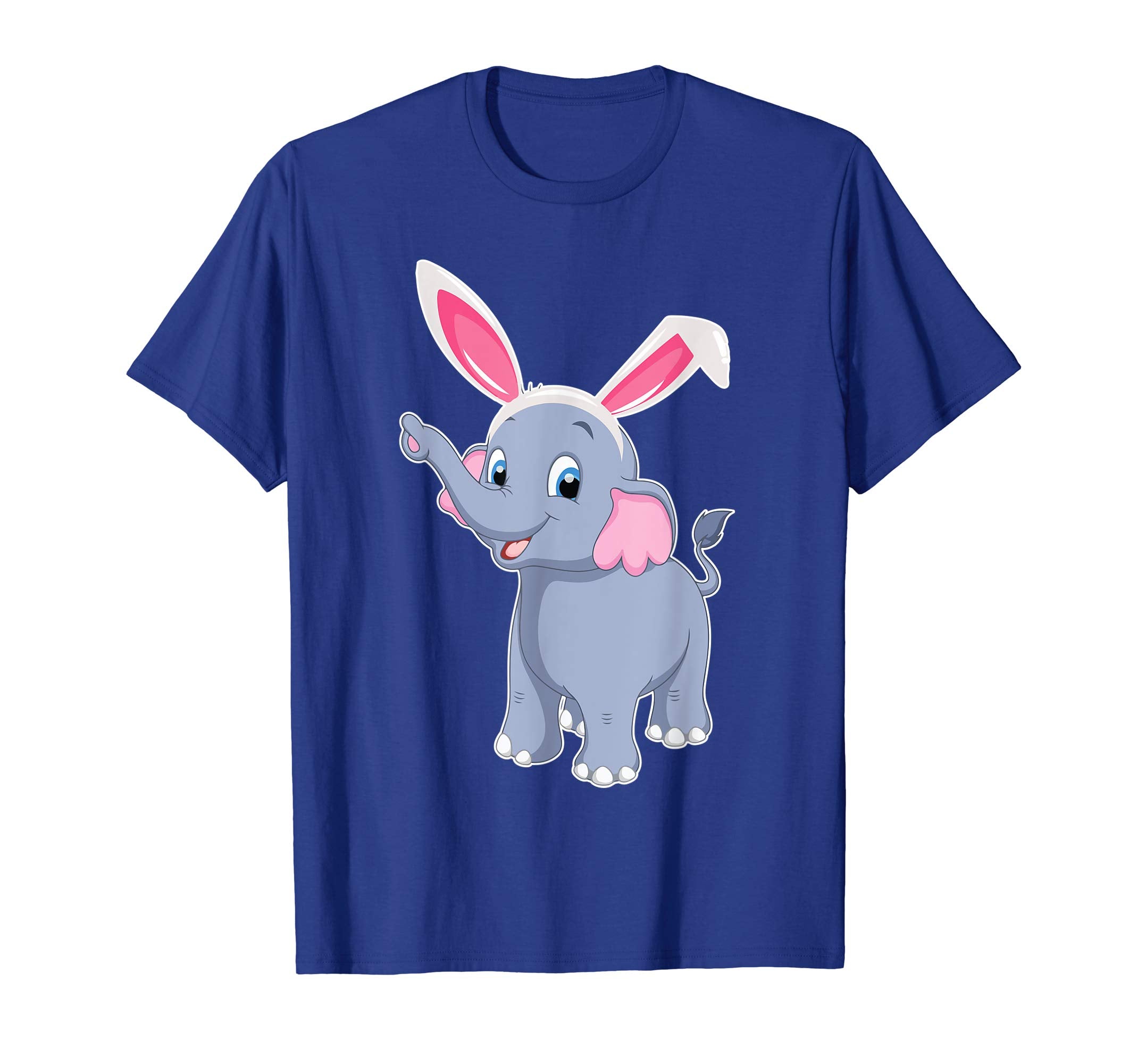 Elephant With Bunny Rabbit Hat Happy Easter Day Shirt