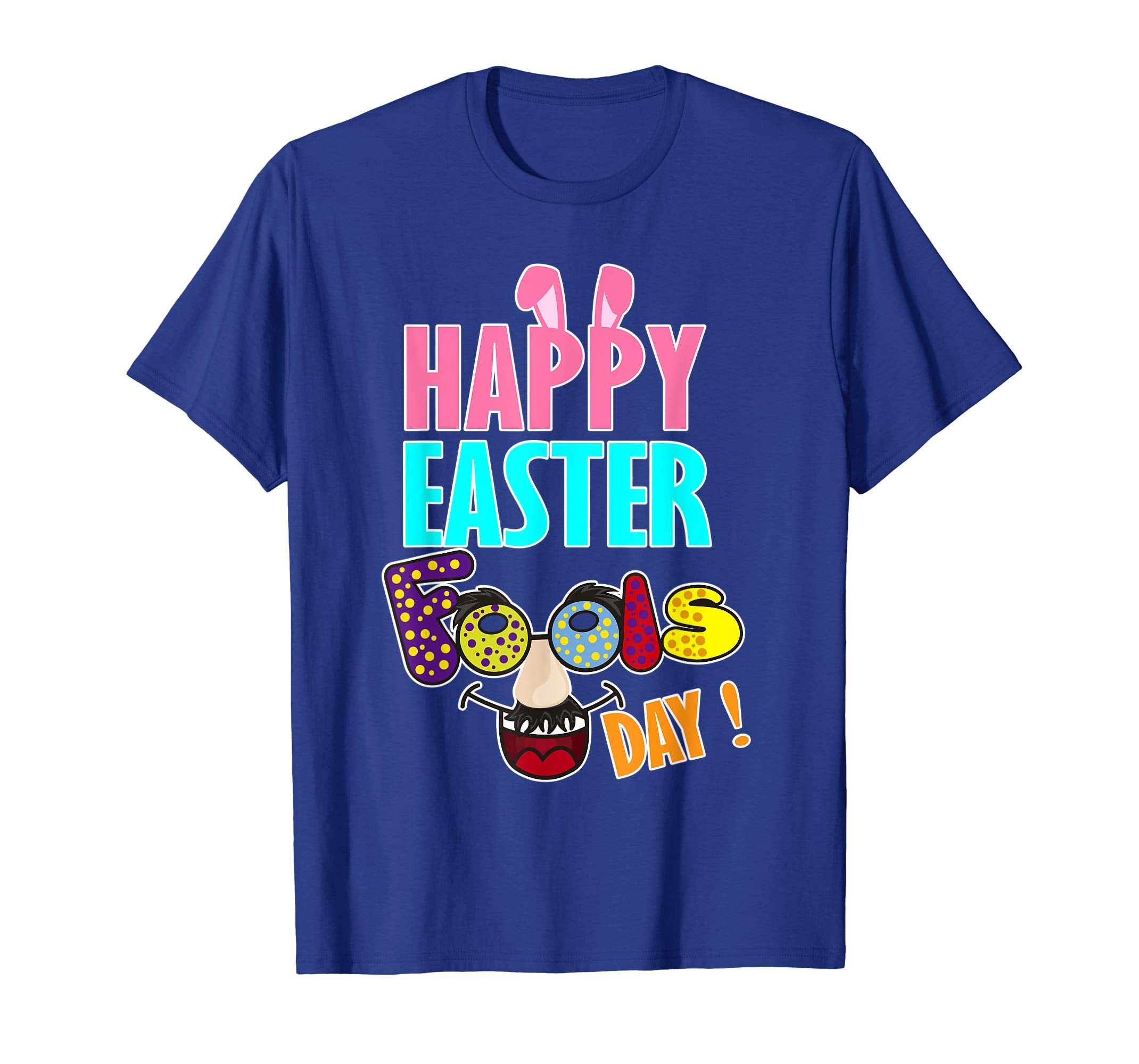 Bunny Ears Emotion Face Happy Easter Fools Day Shirt