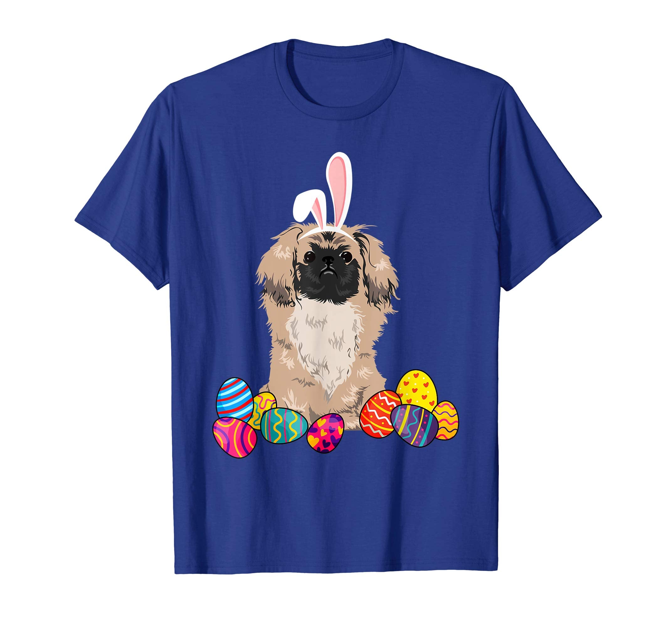 Pekingese Bunny Ear With Egg Easter Easter Day Shirt