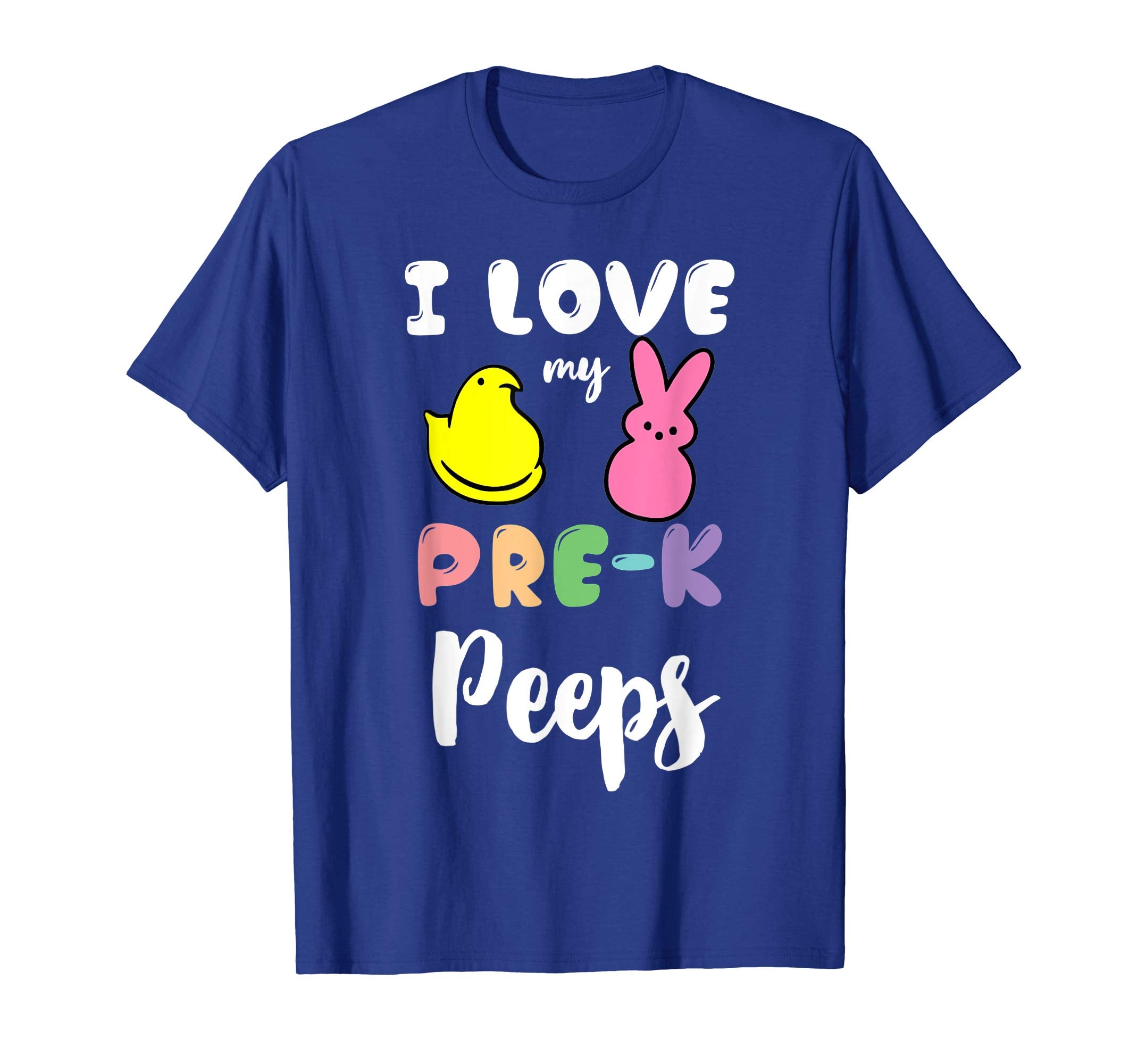 Easter Eggs I Love My Pre-k Peeps Funny T Shirt For Kids