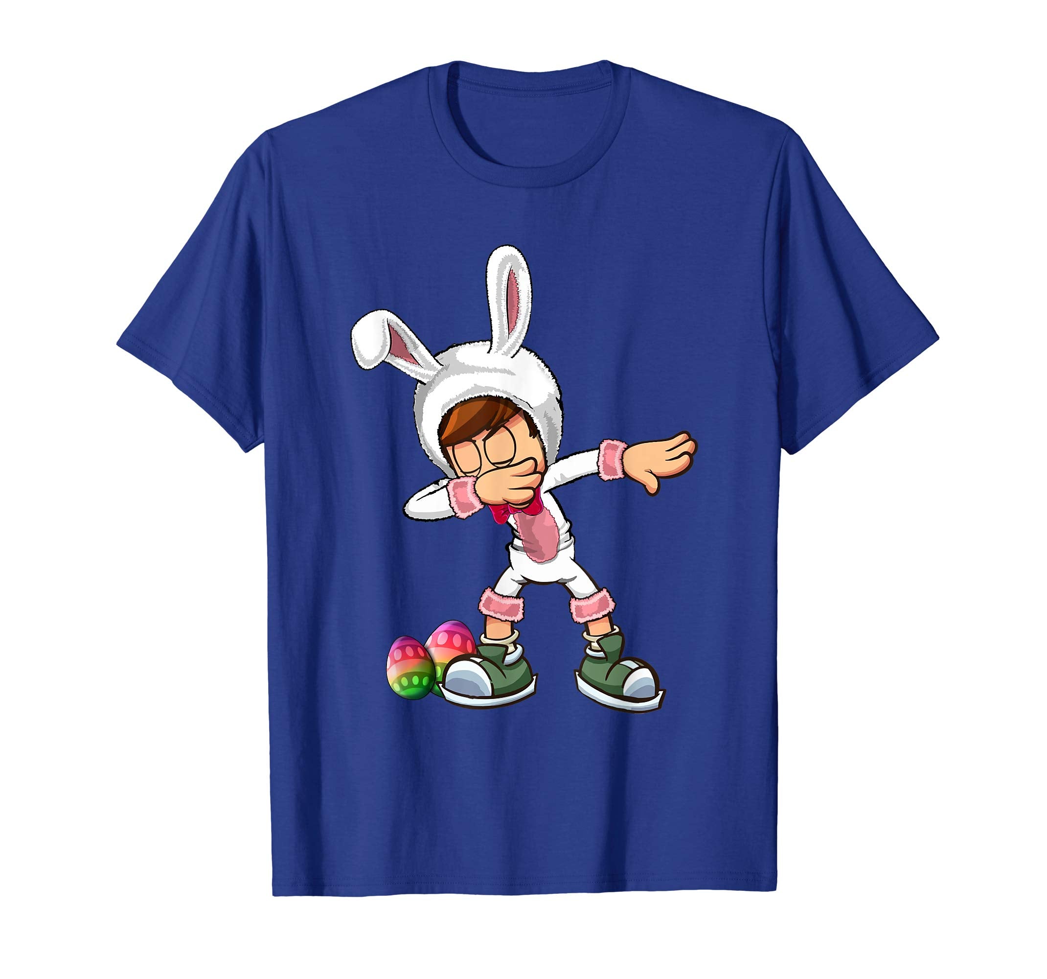 Easter Bunny Kid Dabbing Shirt Funny Easter Gift Boys Girls