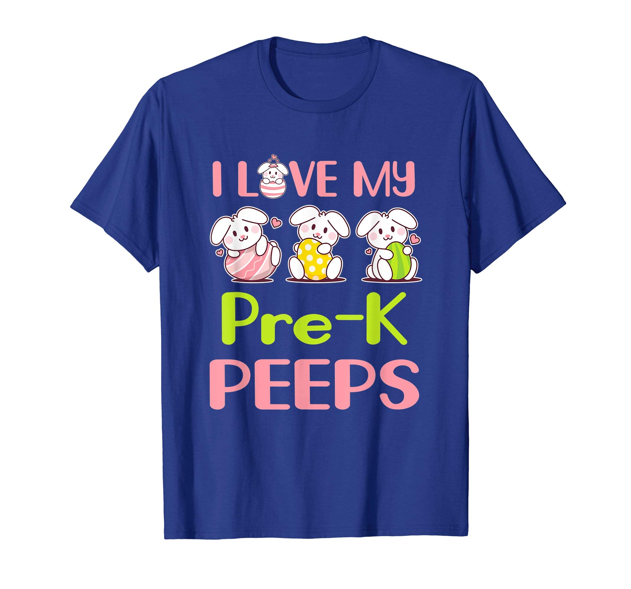 I Love My Pre-K Peeps Happy Easter Teacher Shirt