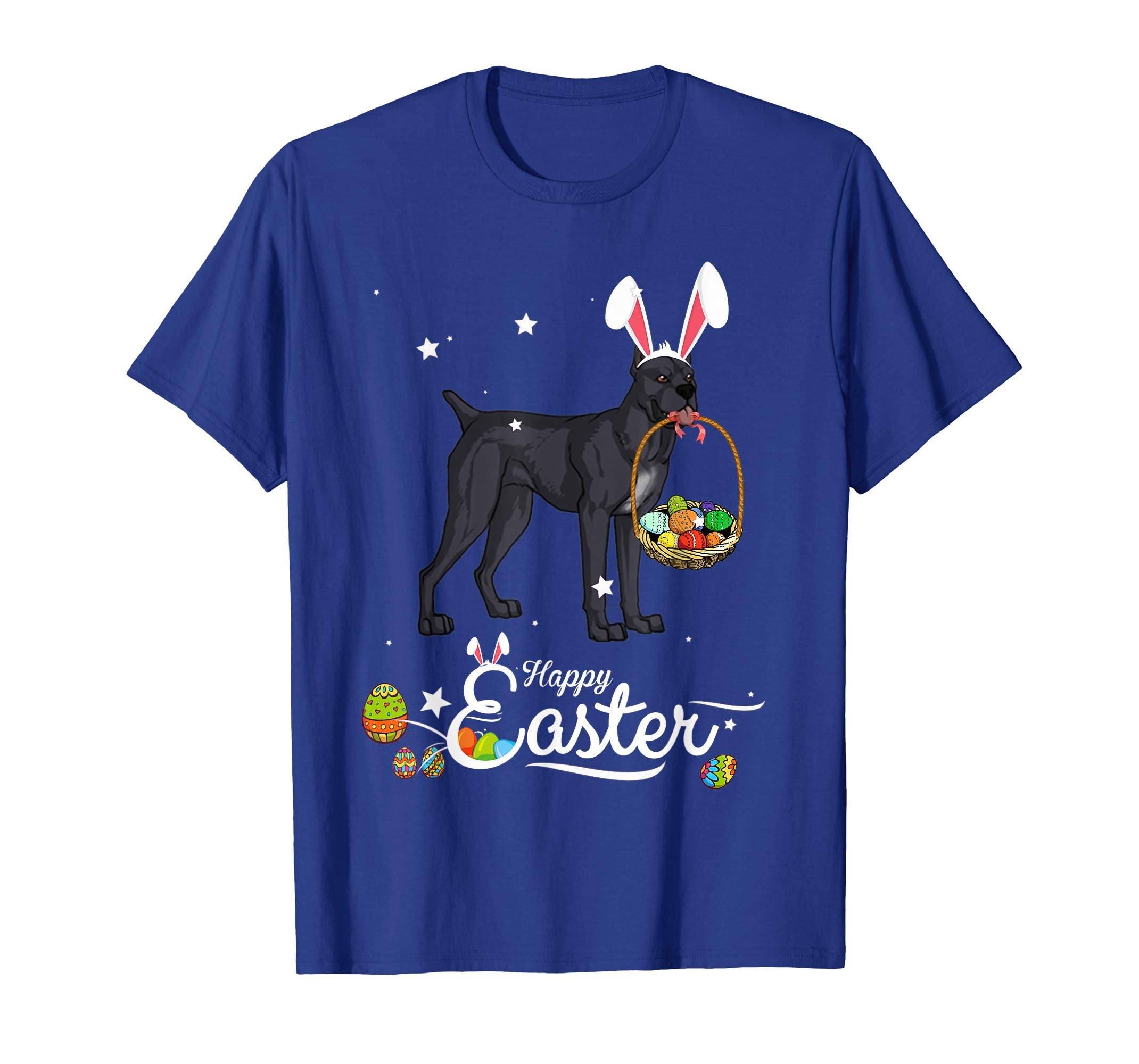 Cane Corso Mastiff Dog With Bunny Hat Easter Costume T Shirt