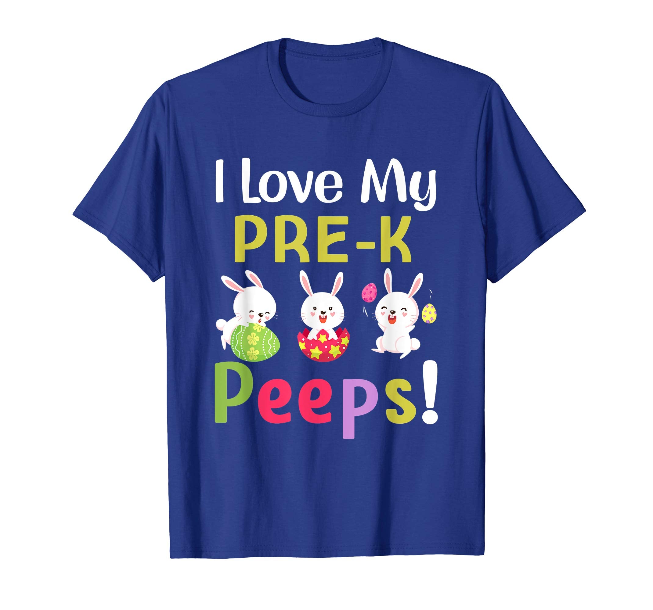 I Love My Pre-K Peeps Happy Easter Teacher Tshirt