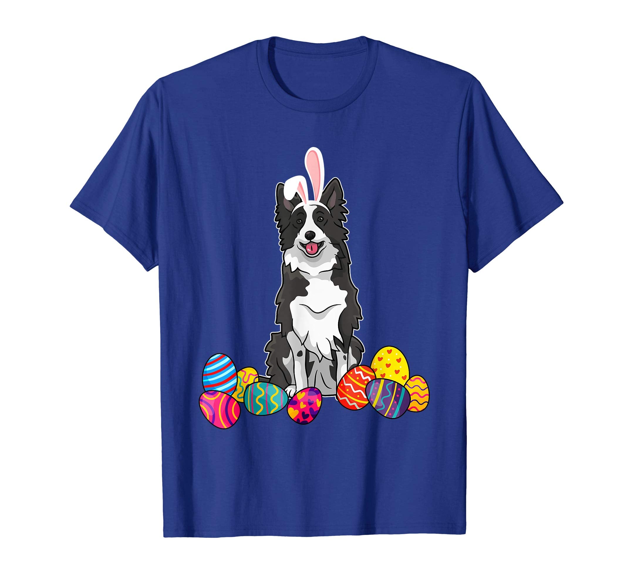 Border Colie Bunny Ear With Egg Easter Easter Day Shirt