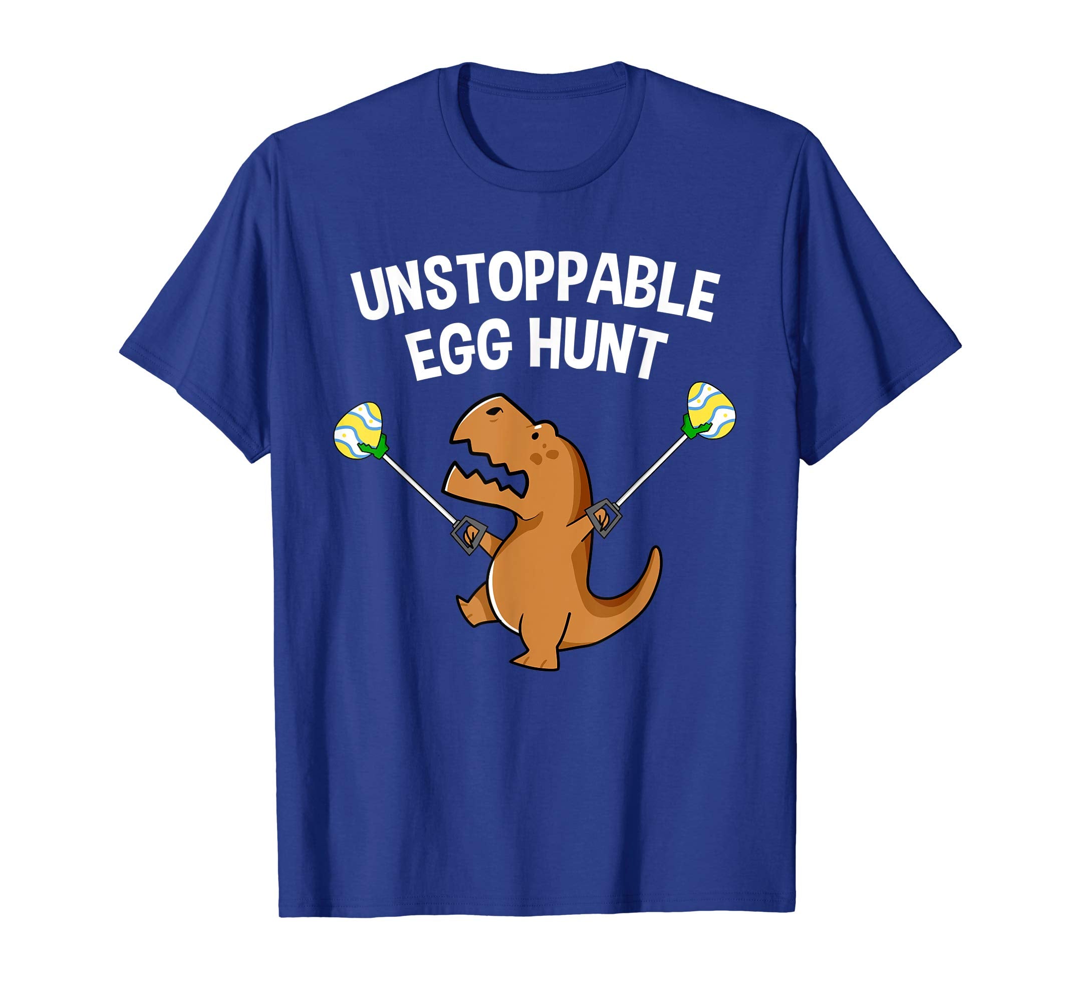 Funny T-Rex Dinosaur Unstoppable Easter Egg Hunt T-Shirt