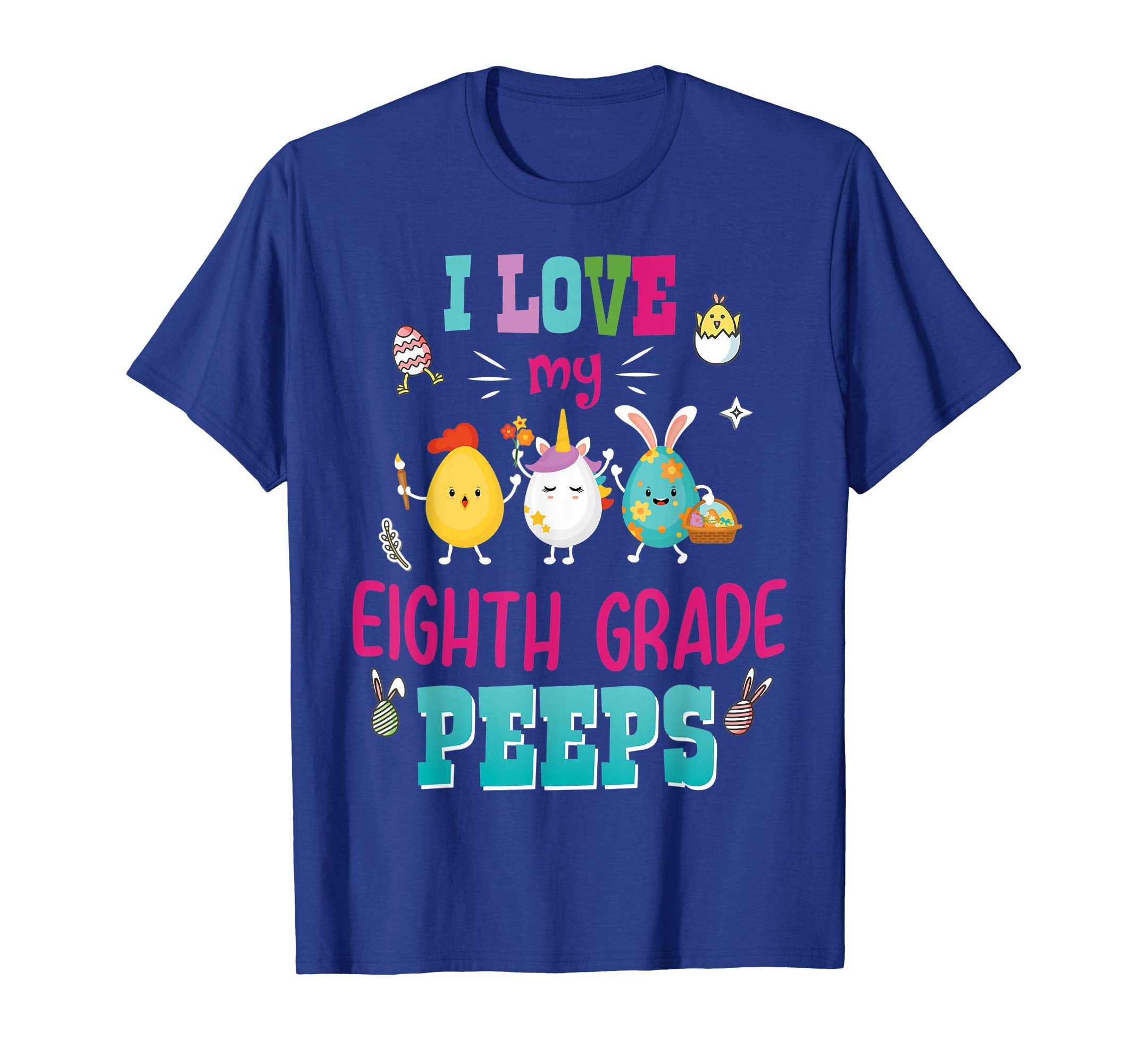 I Love My Eighth Grade Peeps Easter Day T-Shirt
