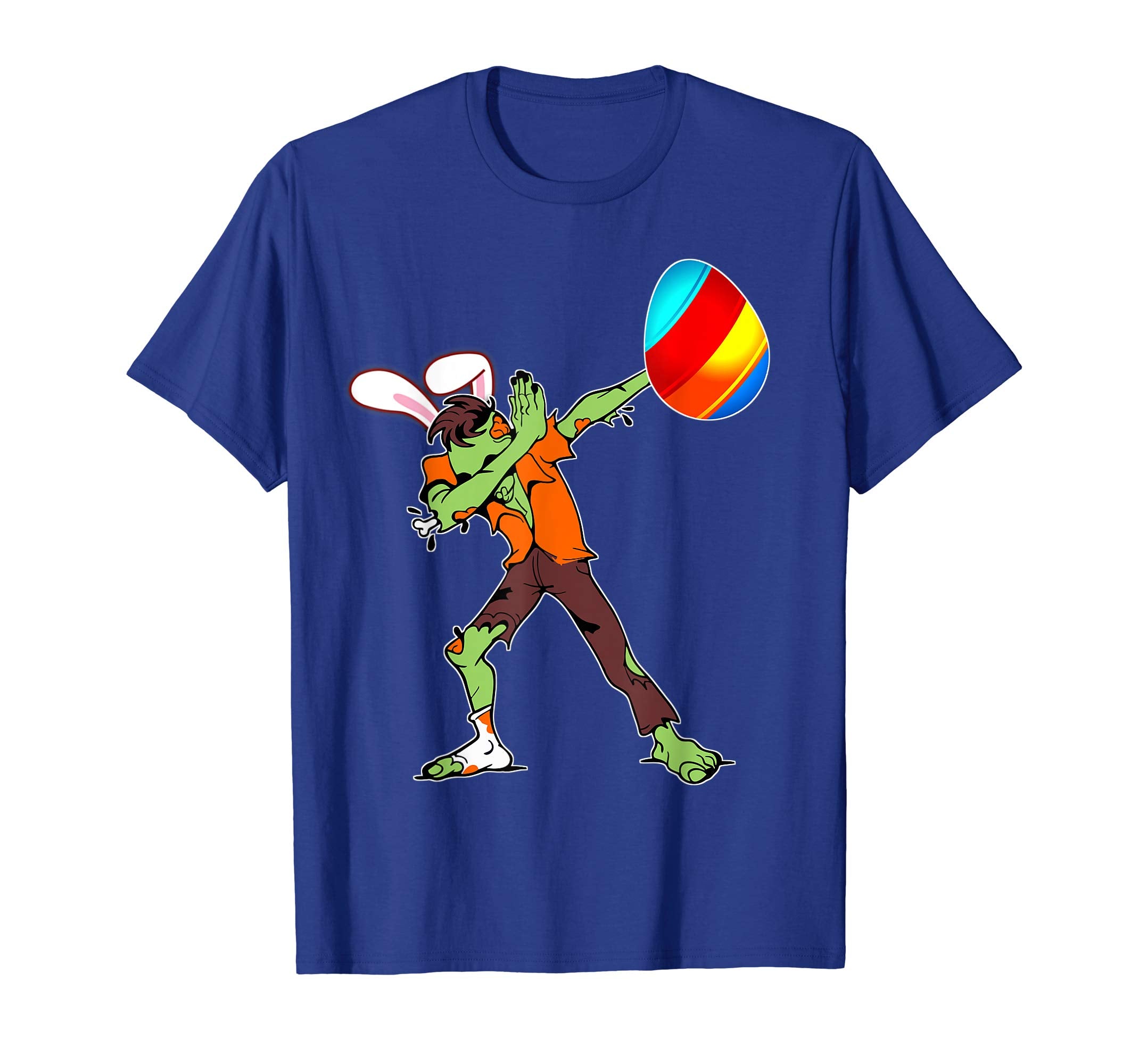 Easter Bunny Dabbing Zombie Tshirt Egg Ears Undead Gift