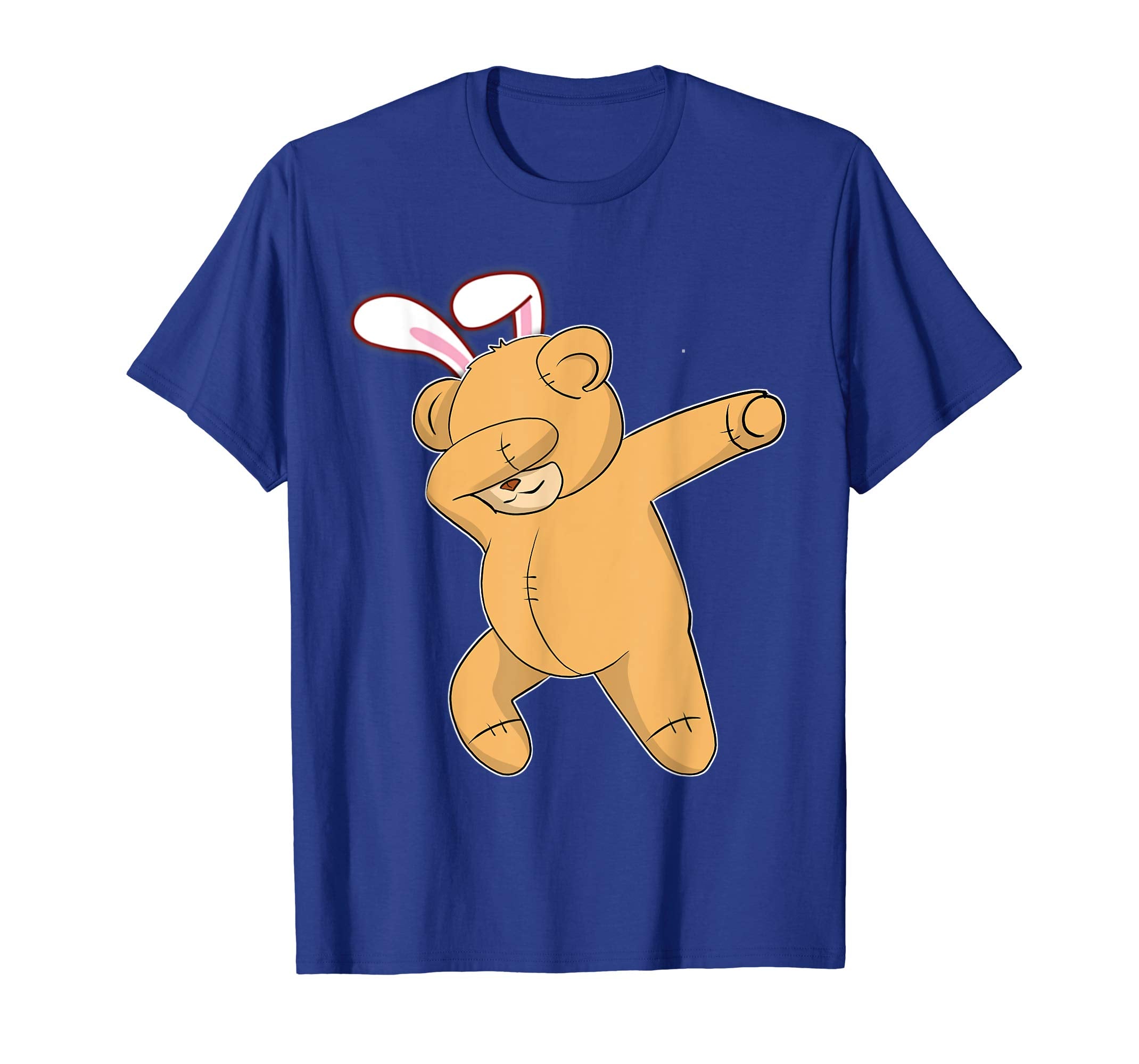 Easter Bunny Dabbing Teddy Bear Tshirt Rabbit Ears Gift