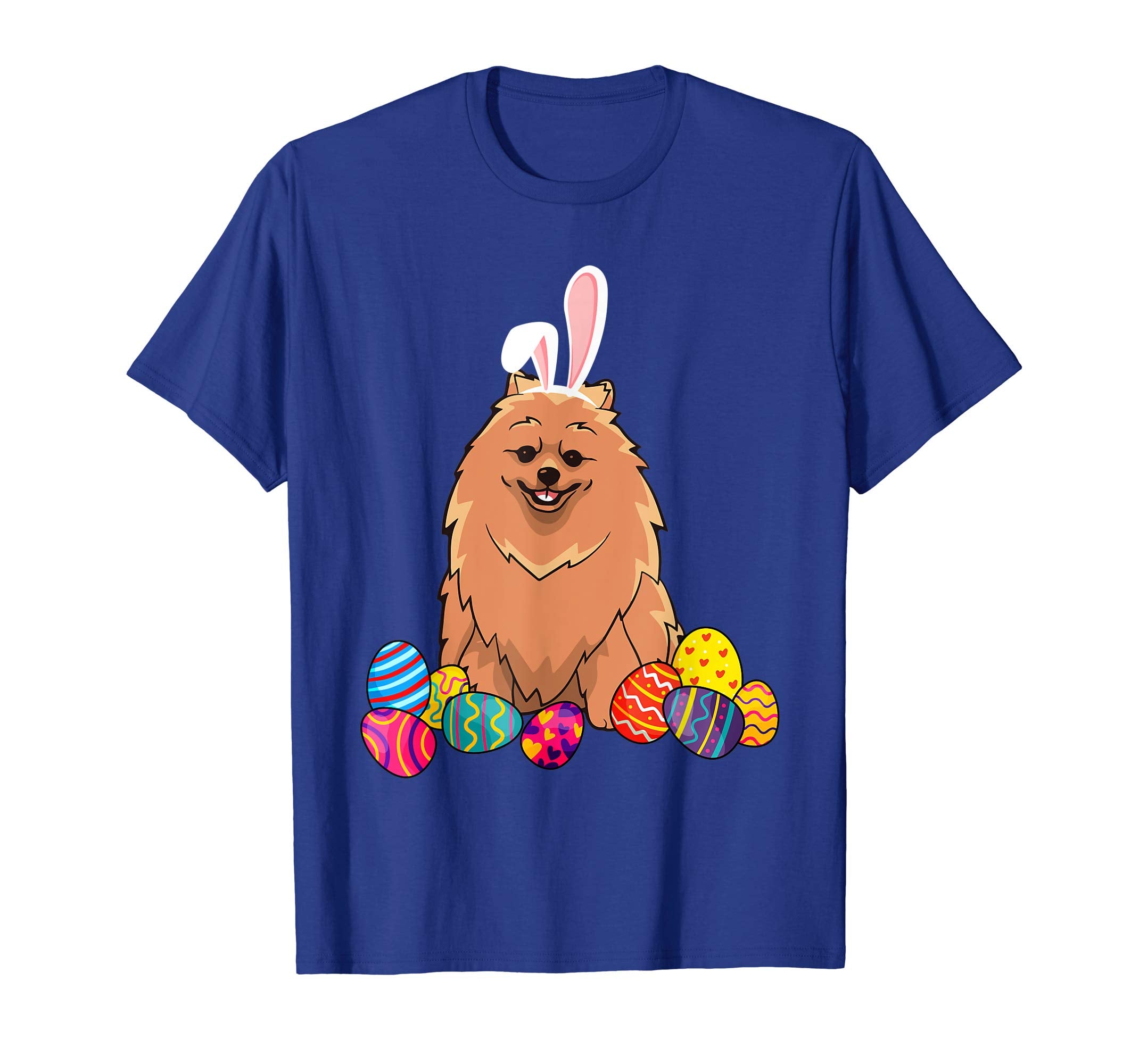 Pomeranian Bunny Ear With Egg Easter Easter Day Shirt