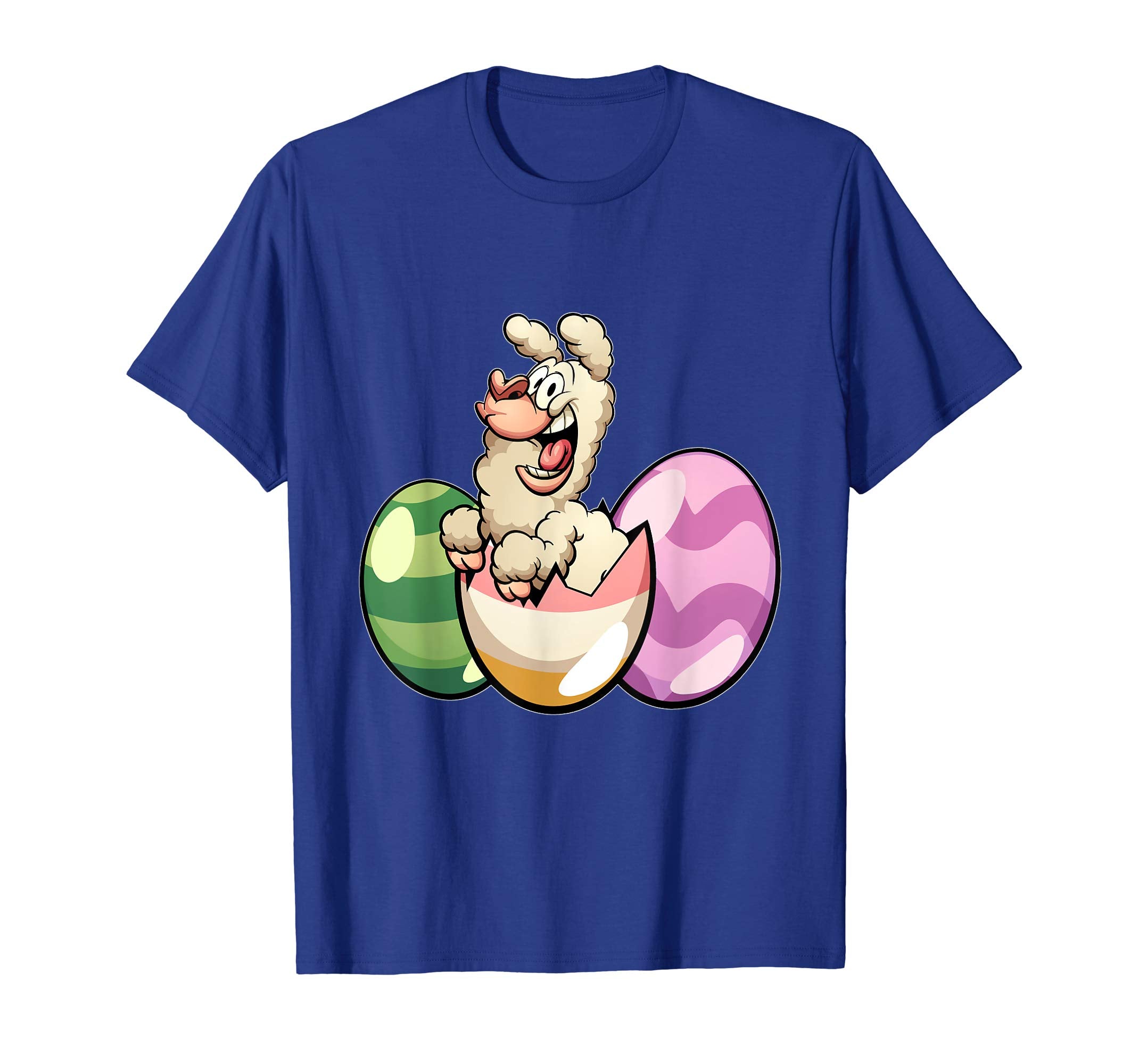 Easter Shirts For Kids Boys Girls Llama Shirt Easter Eggs