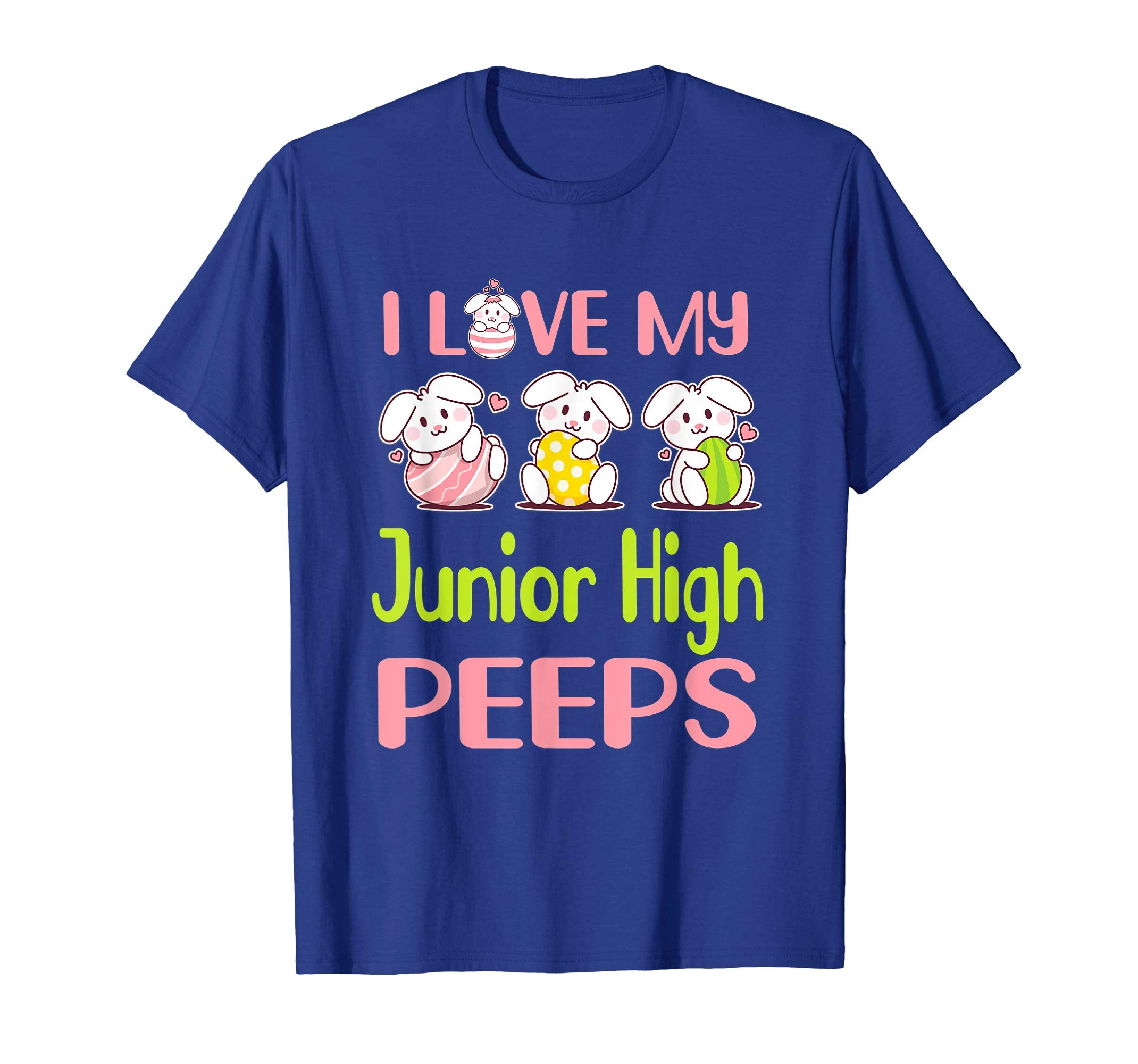 I Love My Junior High Peeps Happy Easter Teacher Shirt