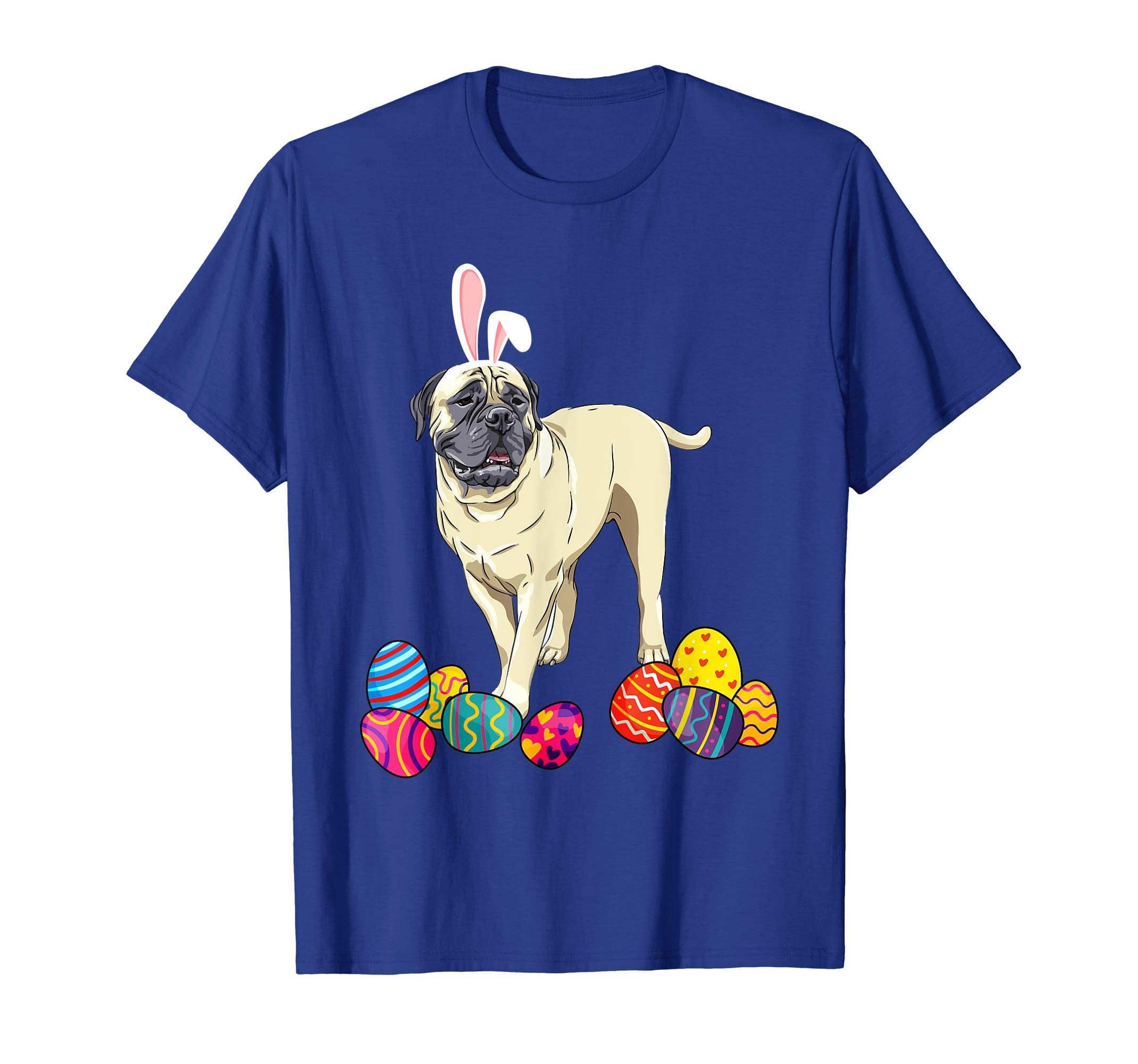 Bullmastiff Bunny Ear With Egg Easter Easter Day Shirt