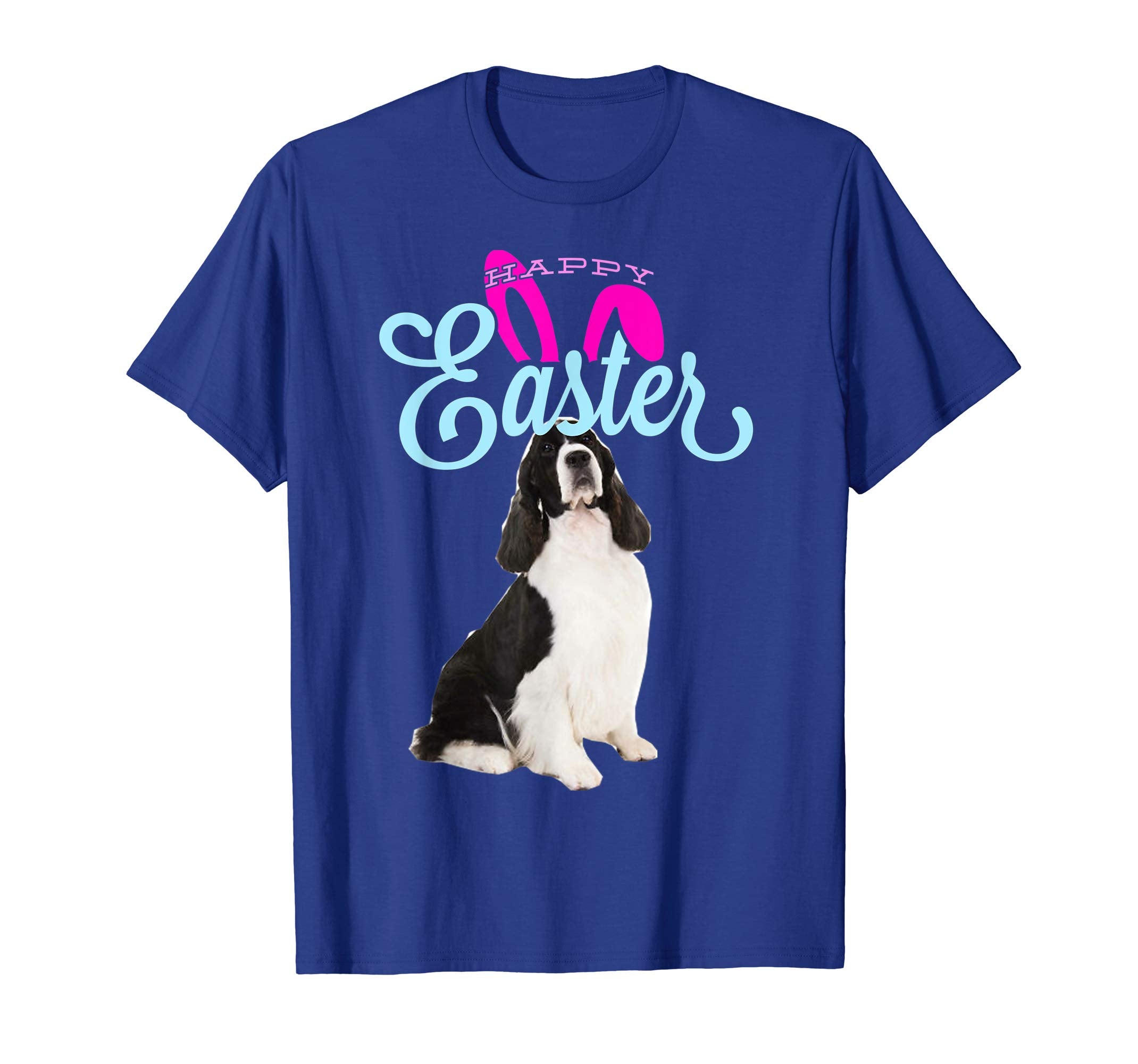 Easter Bunny English Springer Spaniel Tshirt Mom Women Gift