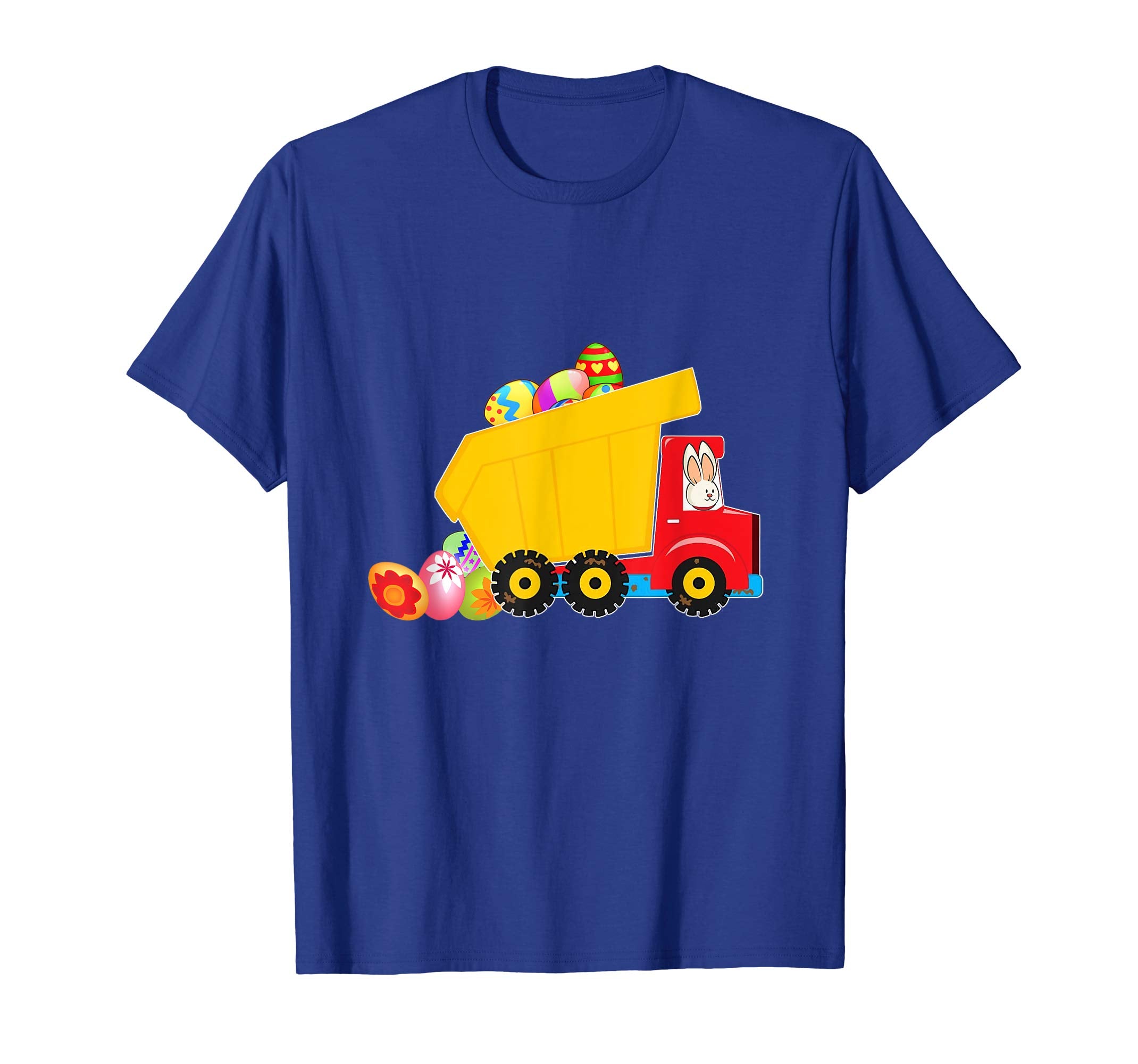 Moms of Boys Dump Truck Easter Bunny and Eggs Kids t shirt