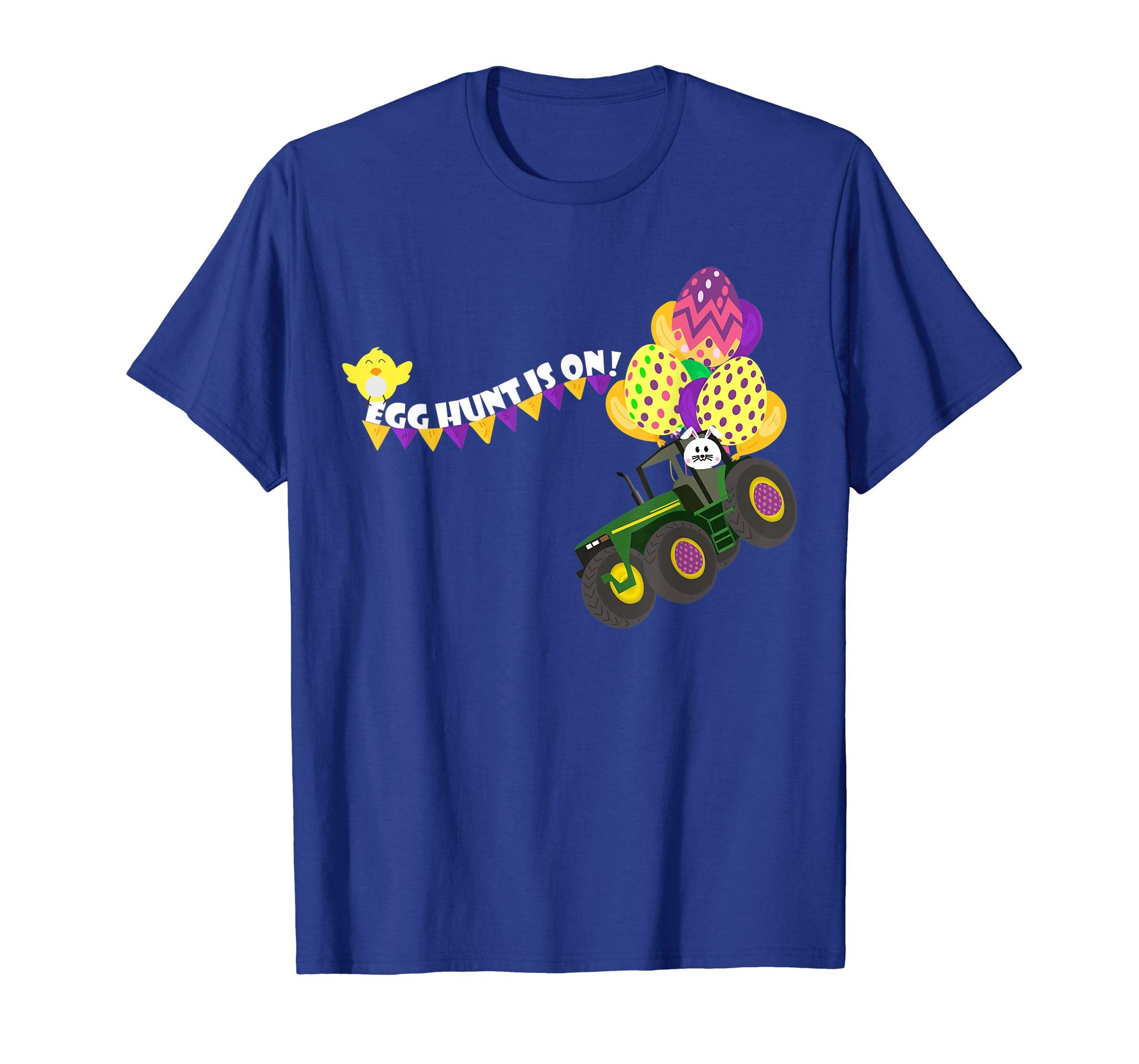 Easter Egg Hunt Shirt Funny Tractor T-Shirt Kids Boys Gifts