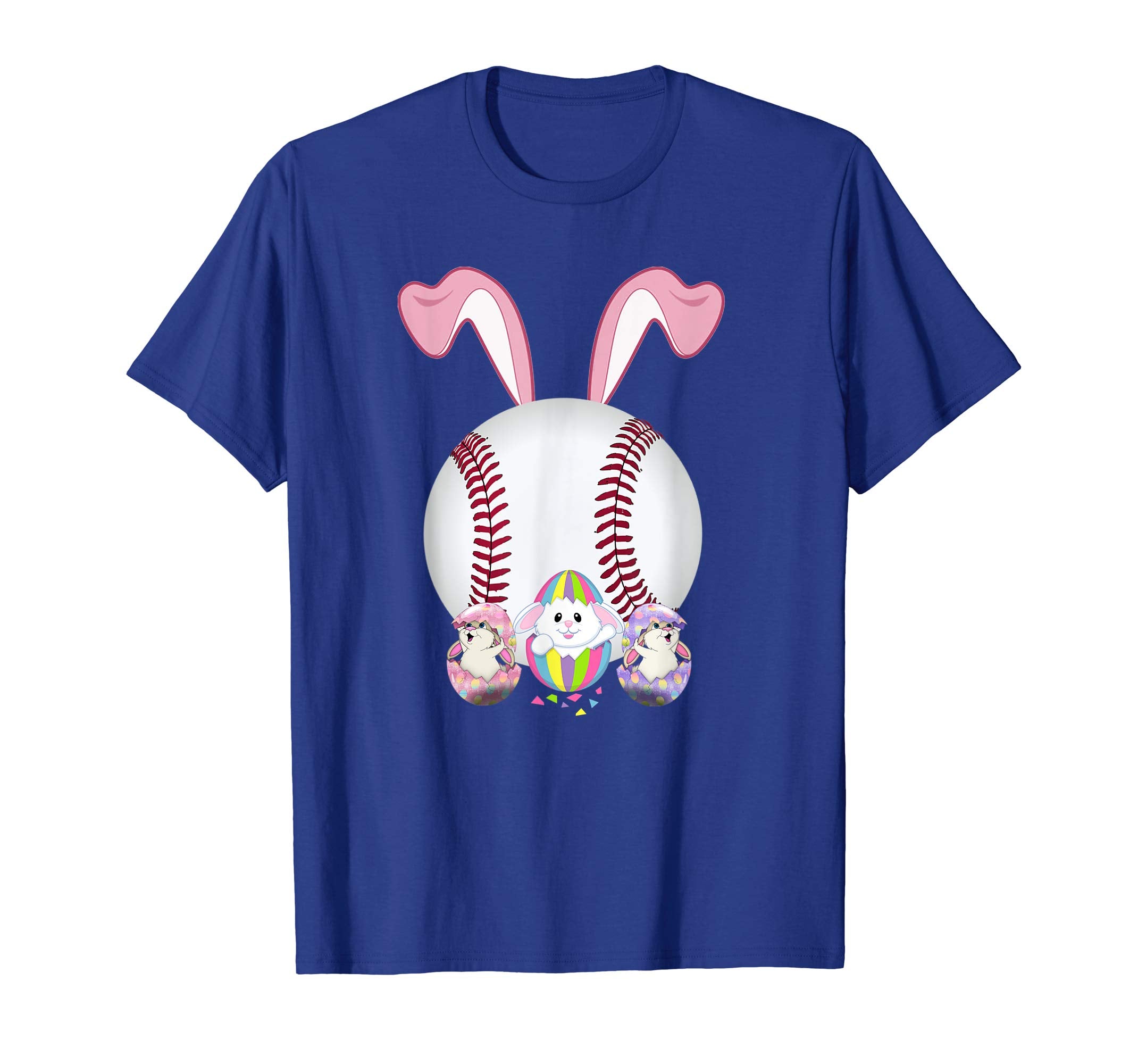 Baseball Easter Bunny Egg T-Shirt Funny For Men Women