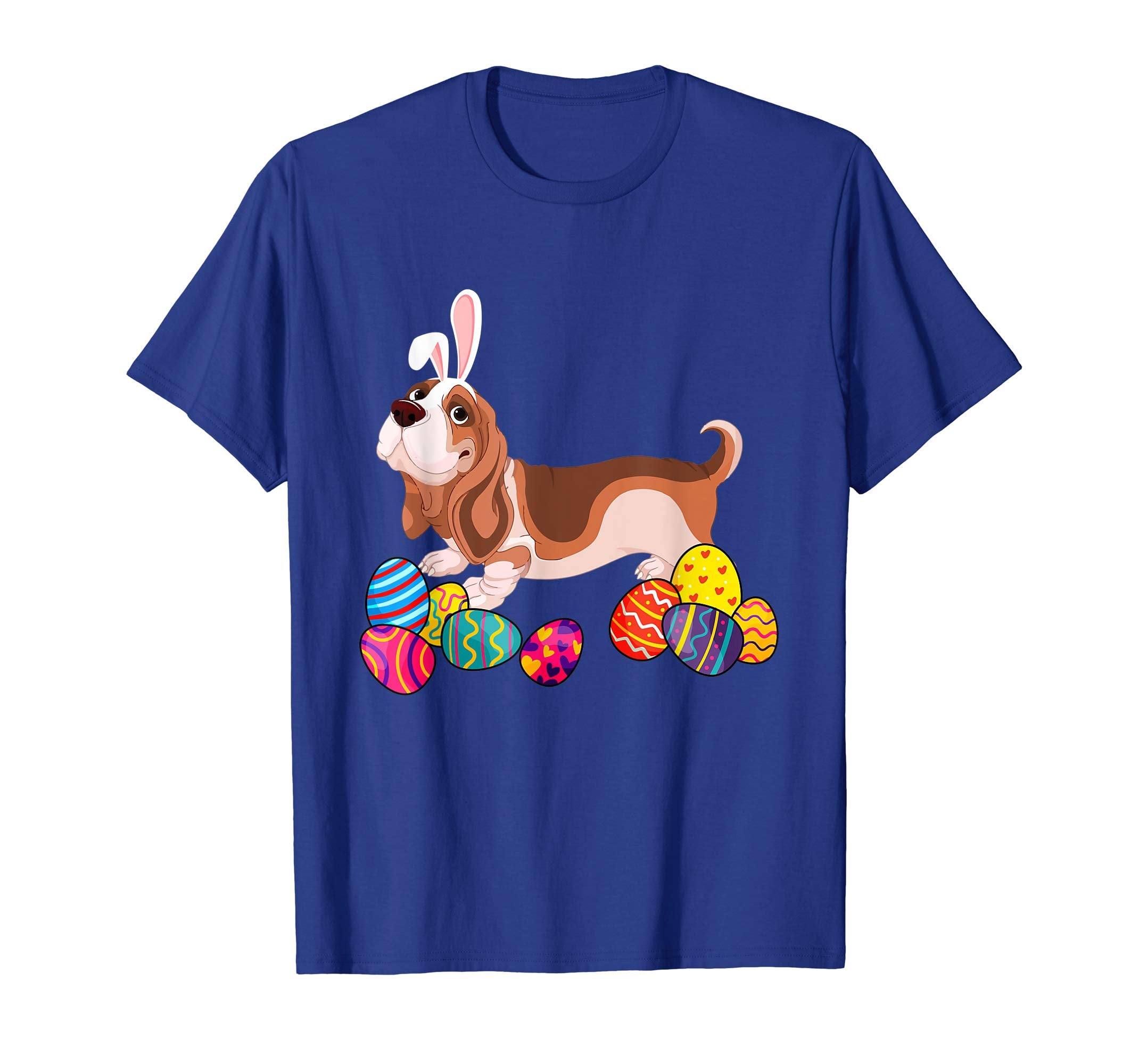 Basset Hound Bunny Ear With Egg Easter Easter Day Shirt