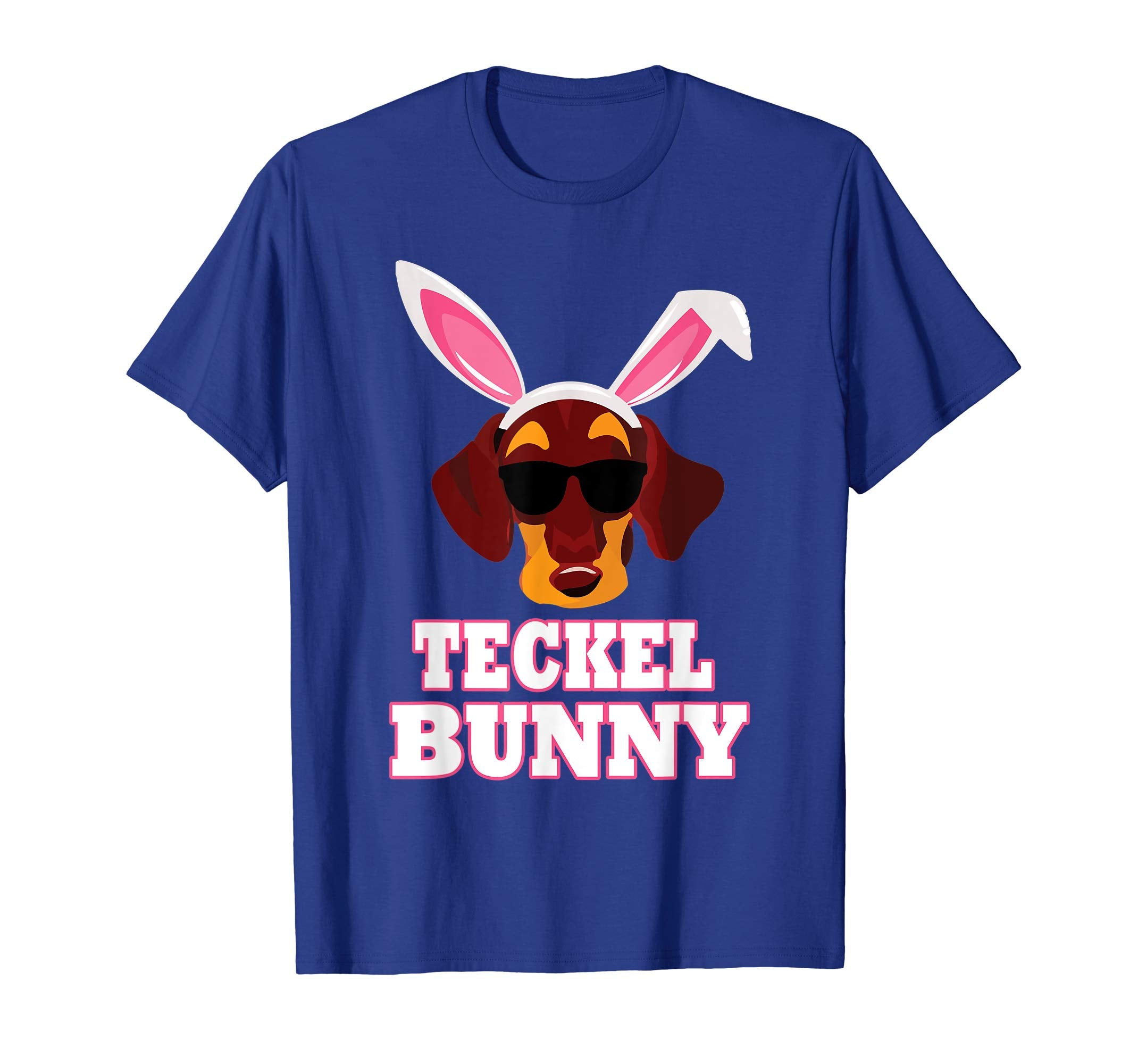 Cool Glasses Teckels Bunny Rabbit Dog Happy Easter Shirt