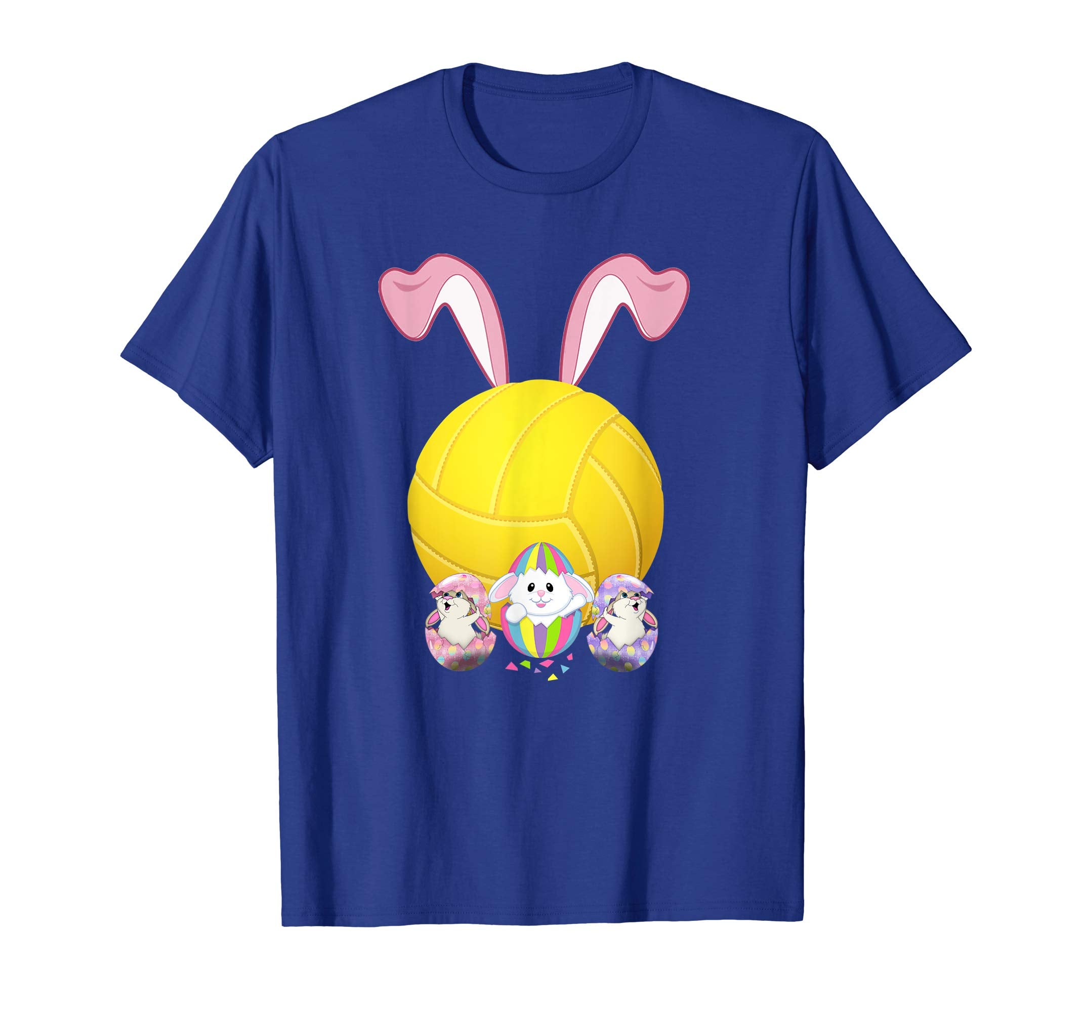 Volleyball Easter Bunny Egg T-Shirt Funny For Men Women
