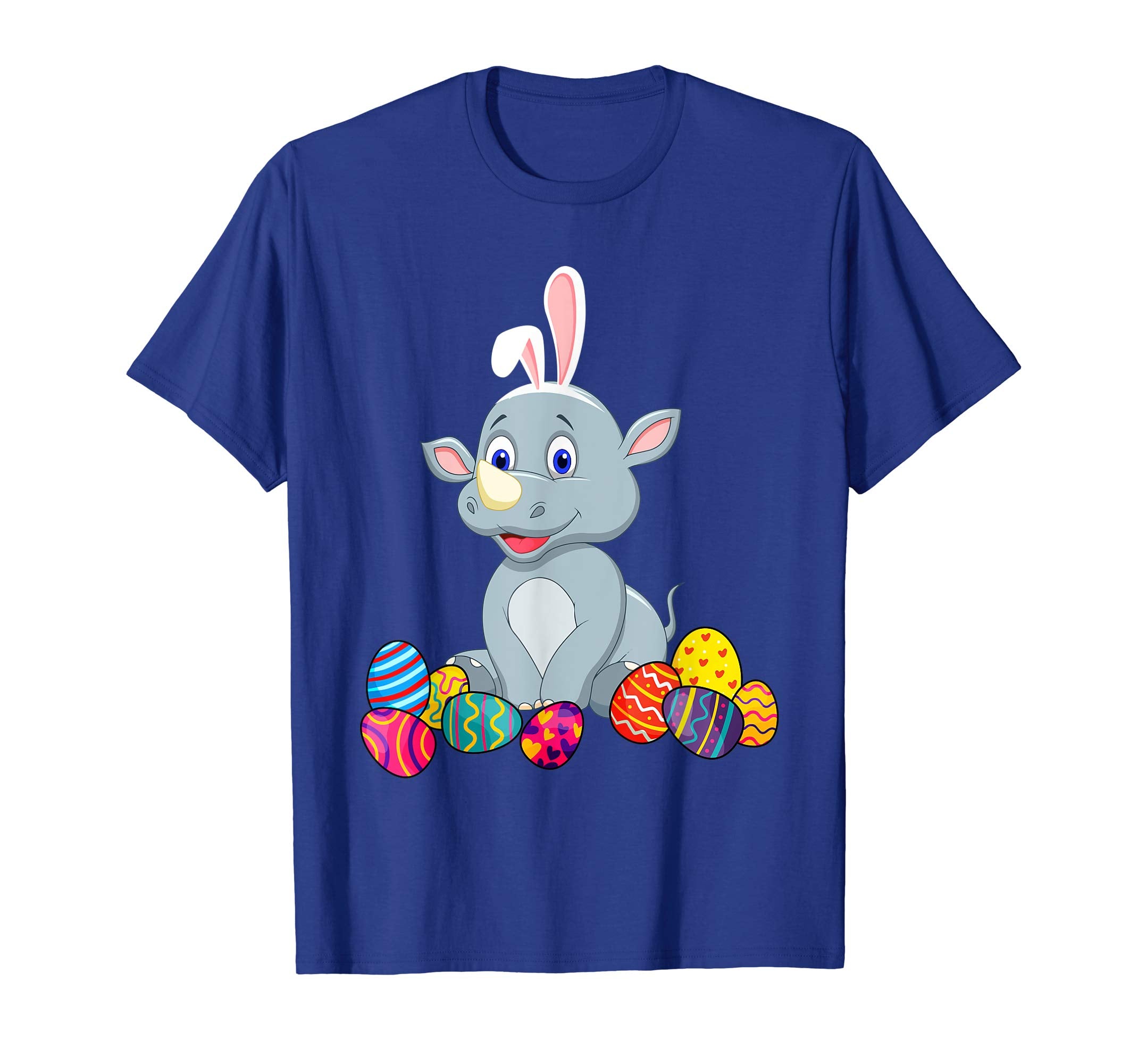 Rhino Bunny Ear With Egg Easter Easter Day Shirt