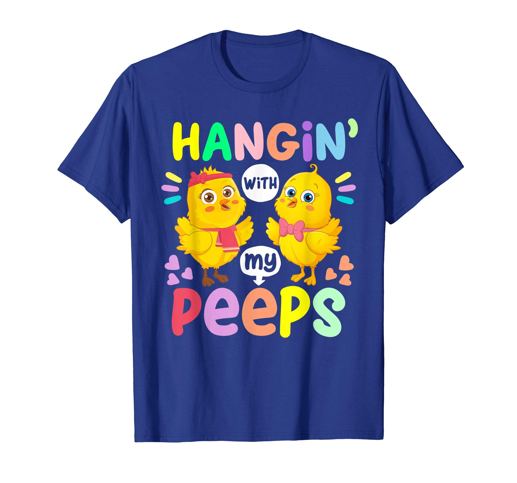 Hanging With My Peeps Happy Easter Kids Boys Girls T Shirt