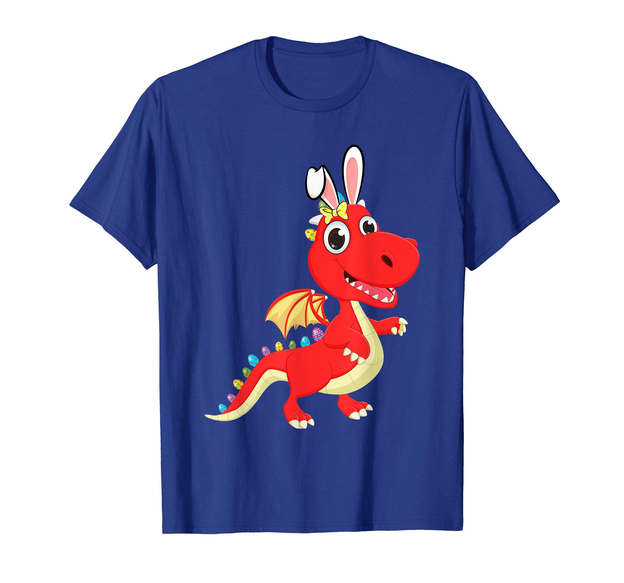 Funny Dinosaur T-rex Bunny with Eggs Easter T shirt