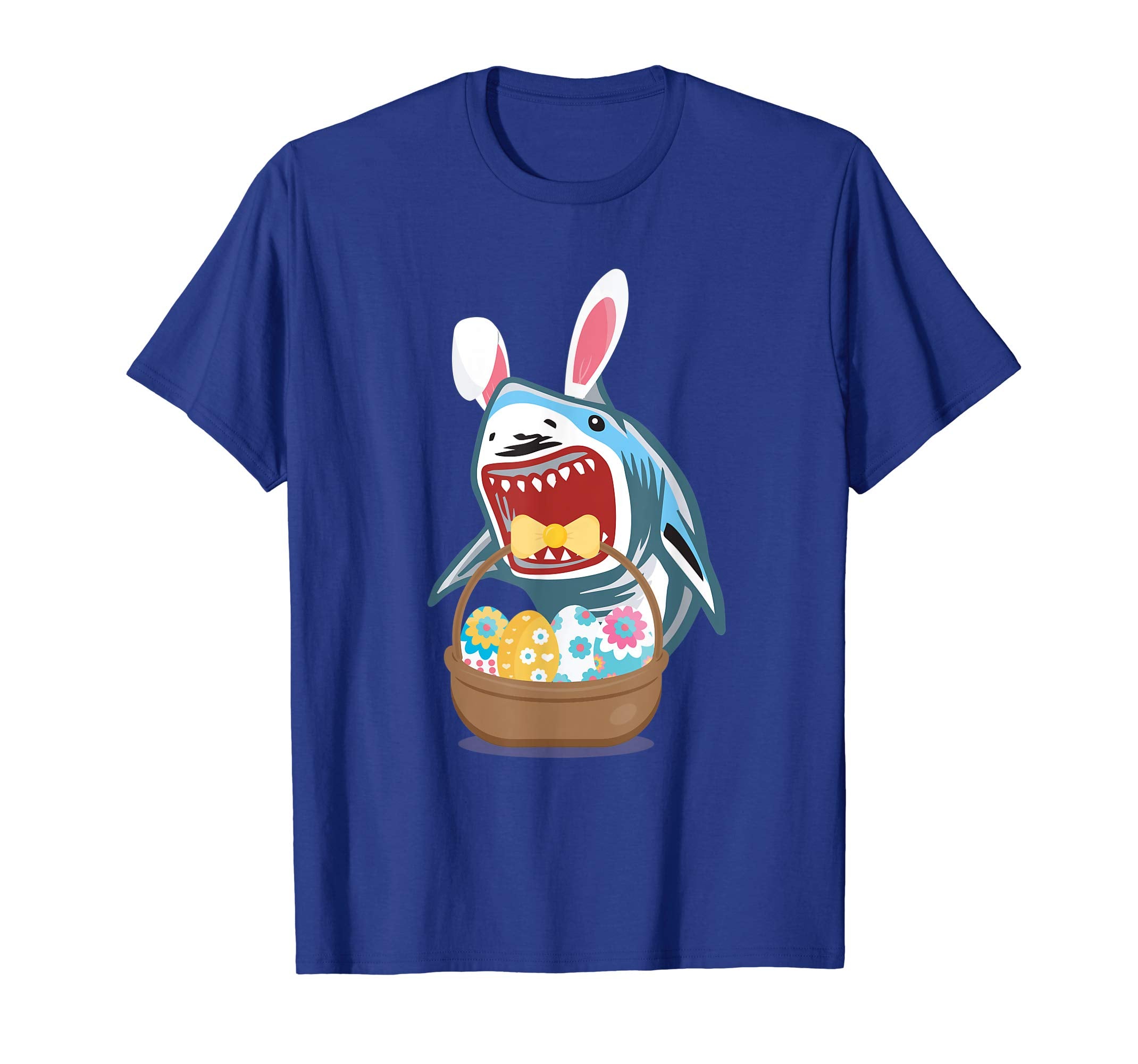 Easter Shark Bunny Ears Funny T Shirt Cute Gift For Easter