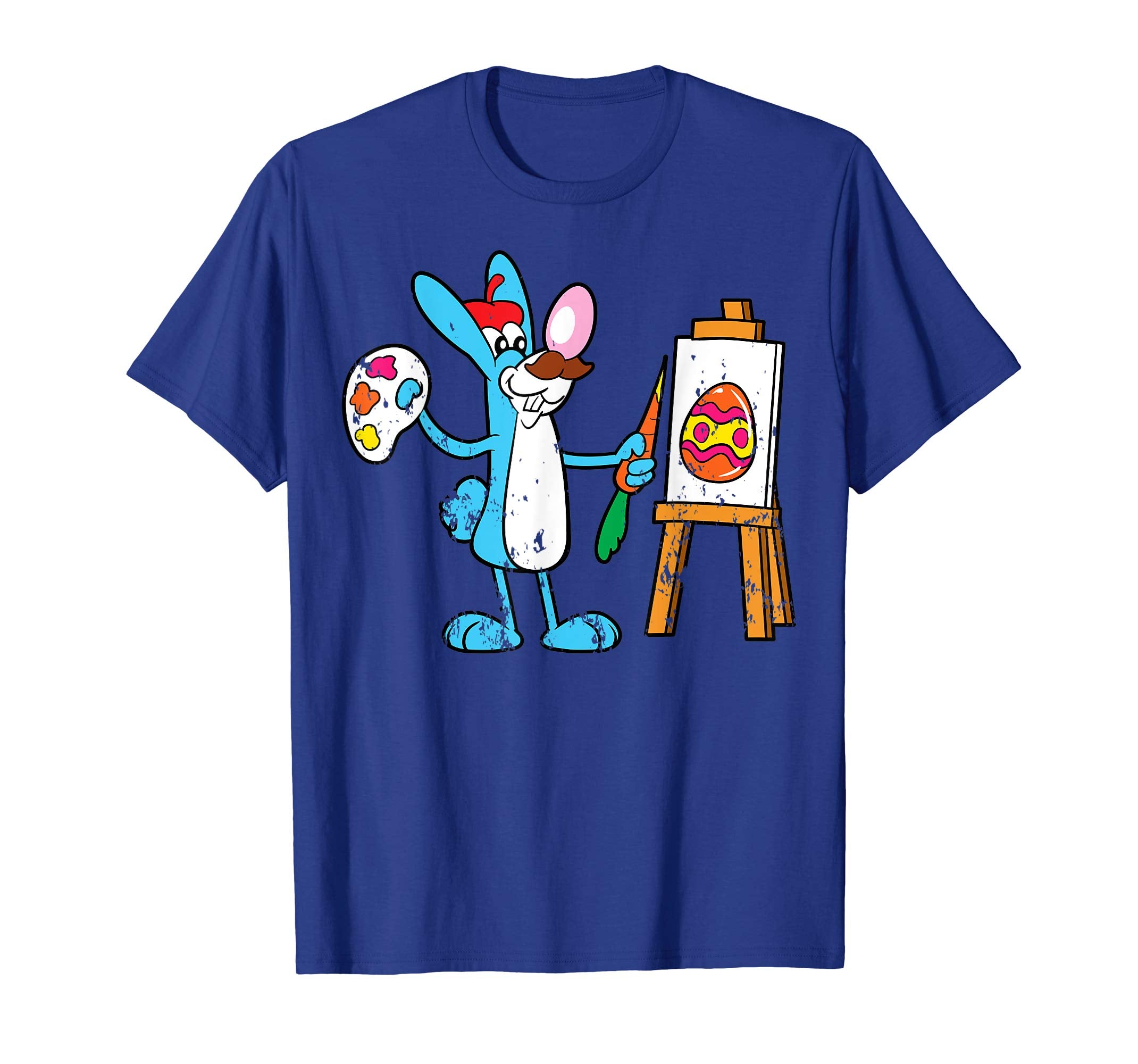Retro Vintage Grunge Funny Cute Easter Bunny Egg Fun T-Shirt