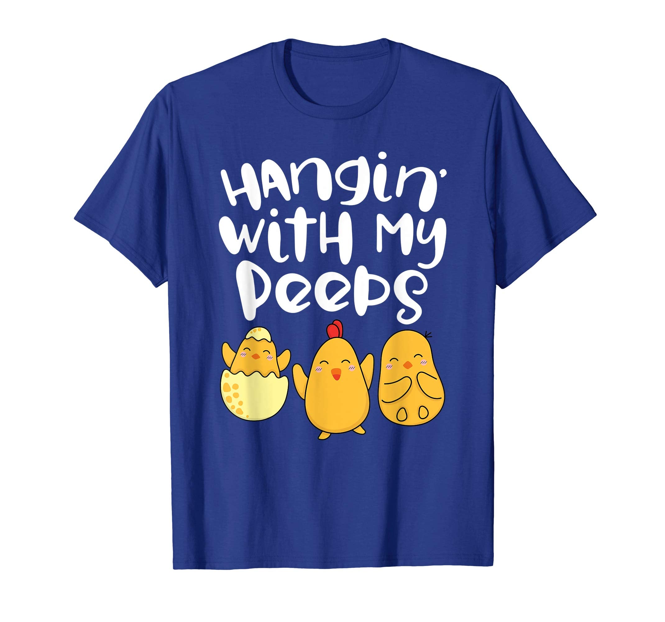 Hanging With My Peeps Happy Easter Kids Boys Girls T Shirt