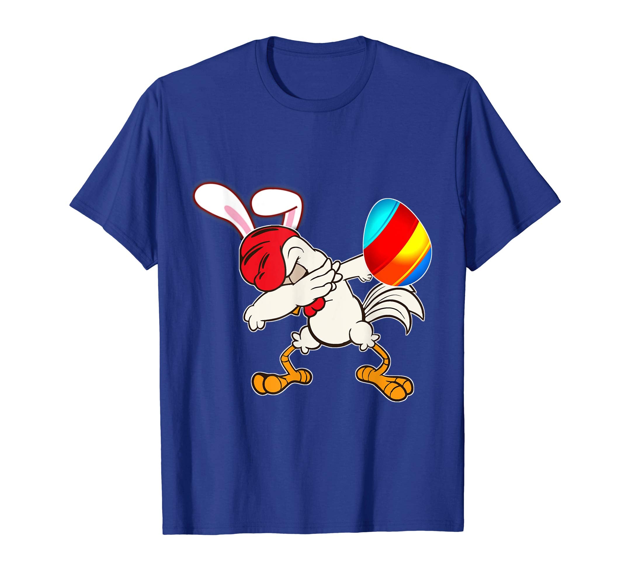 Easter Bunny Dabbing Chicken Rooster Tshirt Egg Ears Gift