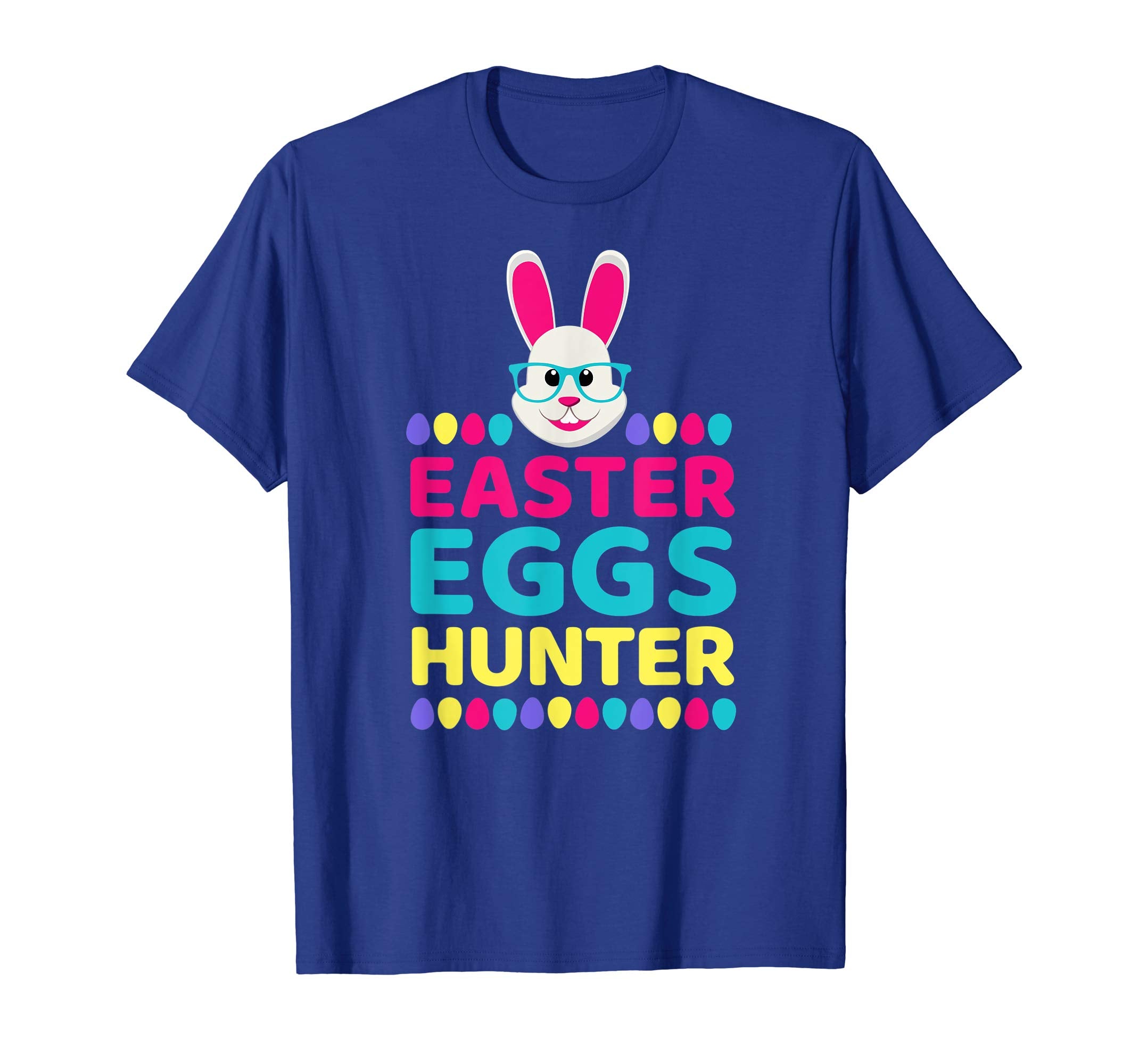Egg Hunter Easter T-Shirt Boys Girls Cute Bunny Gift Tee