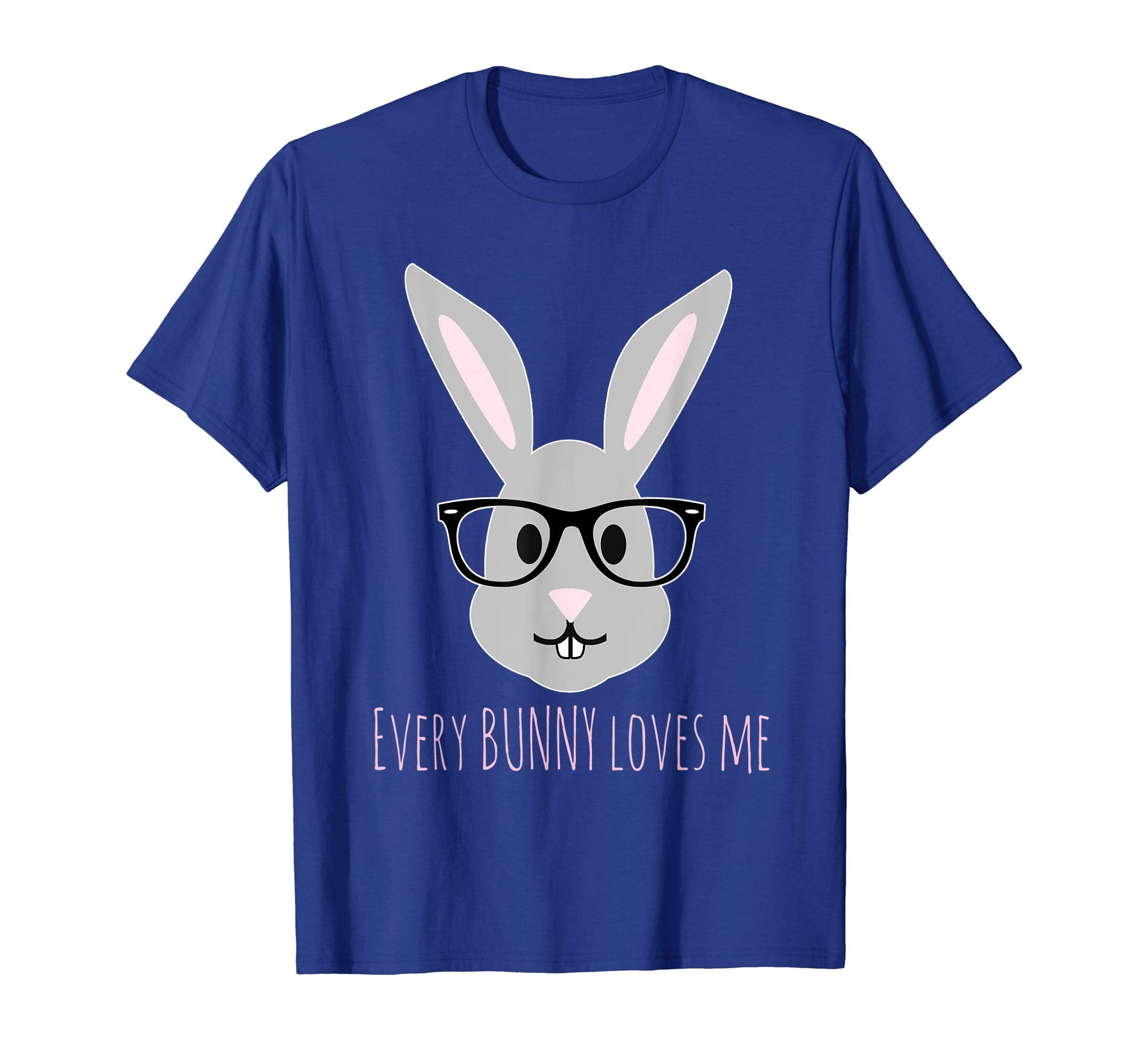 Happy Easter T-Shirt Cute Bunny Head with Glasses TShirt