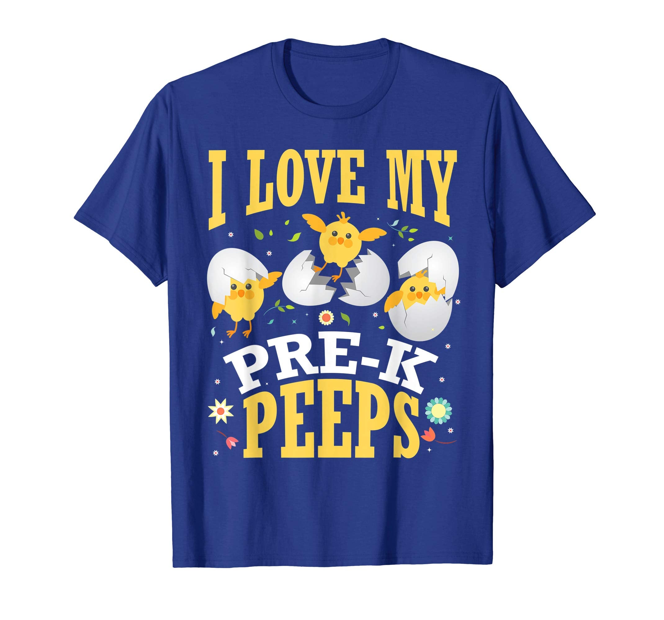 I Love My Pre-k Peeps Chicks Happy Easter Teacher Shirt