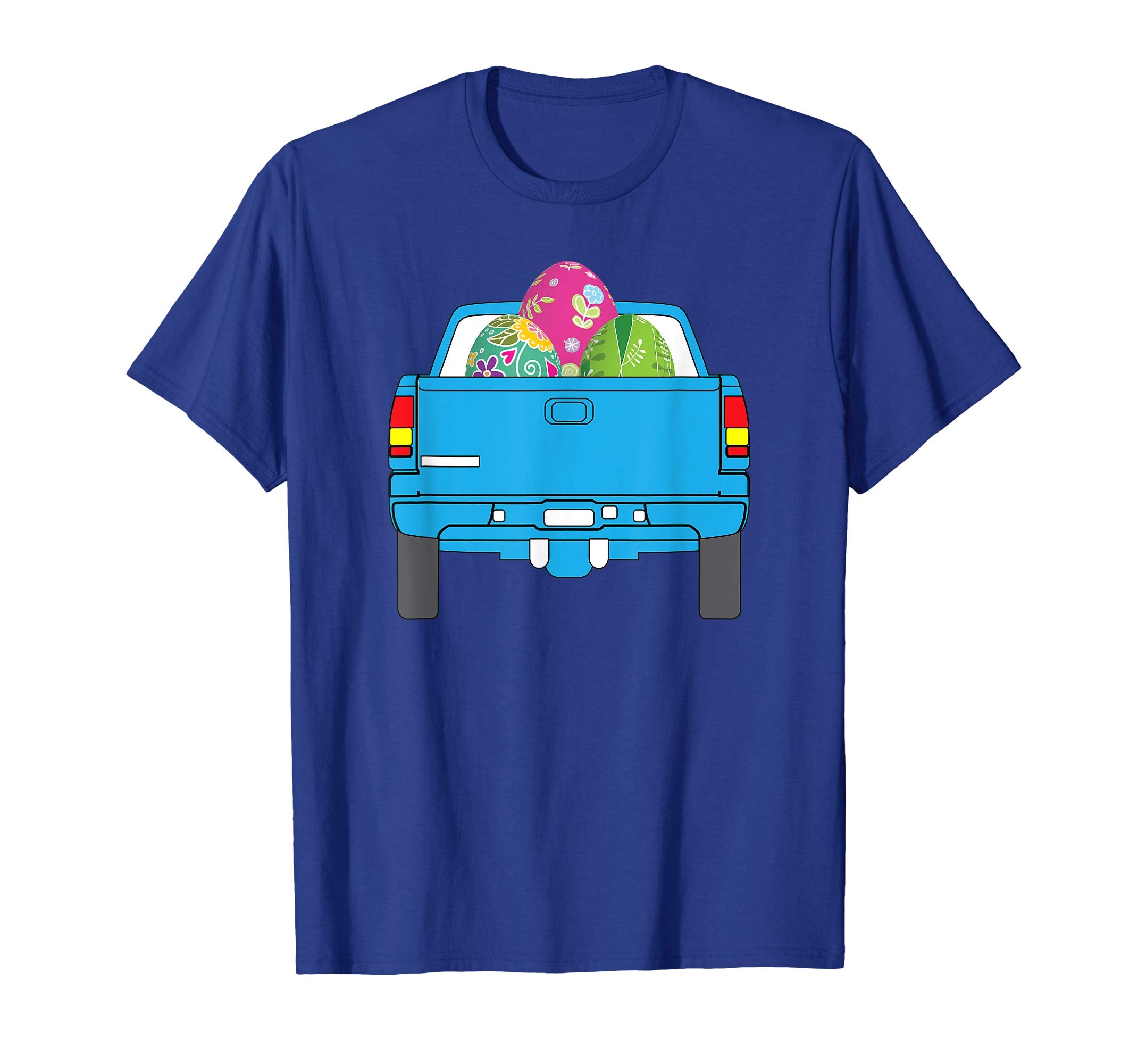 Pickup Car Truck Carying Eggs Easter Day T-Shirt Egg Hunting