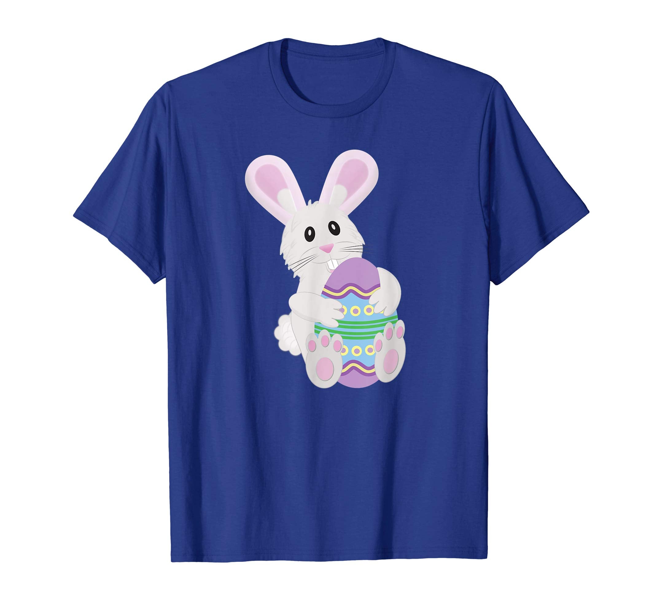 Cute Easter Bunny Hugging Beautiful Easter Egg T Shirt