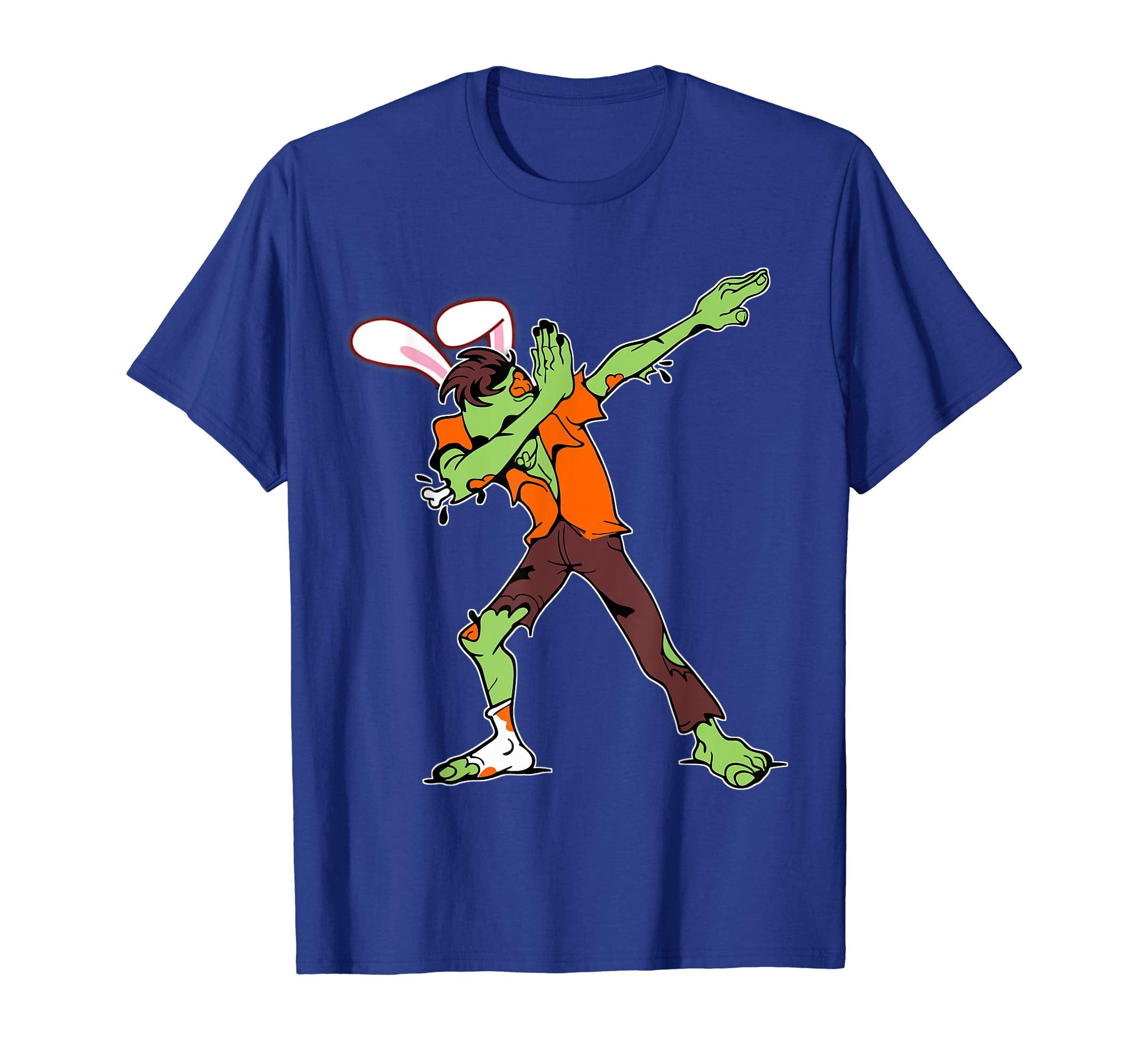 Easter Bunny Dabbing Zombie Tshirt Rabbit Ears Animal Gift