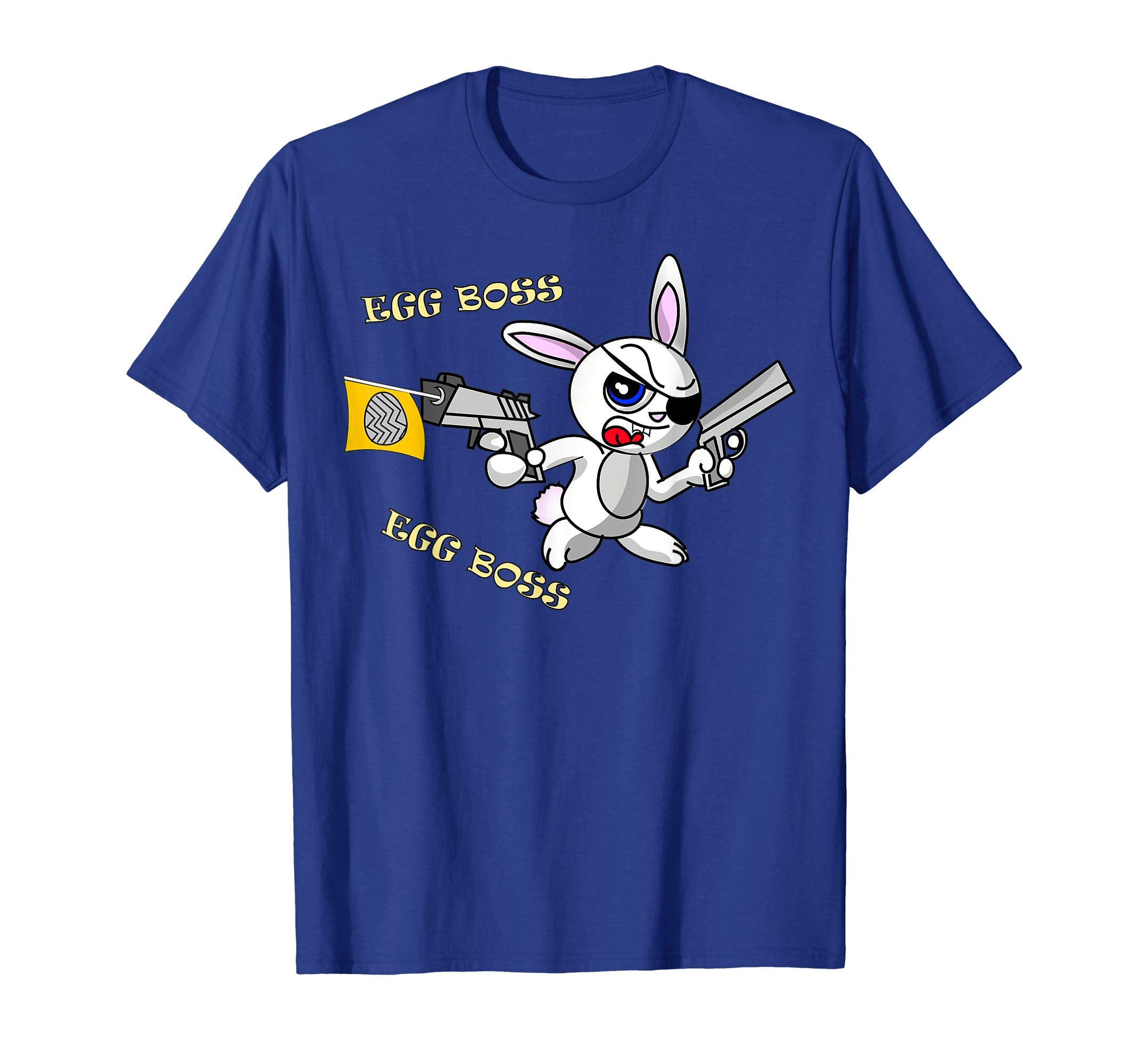 Funny Gangster Egg Boss Easter Bunny T-shirt for Kids