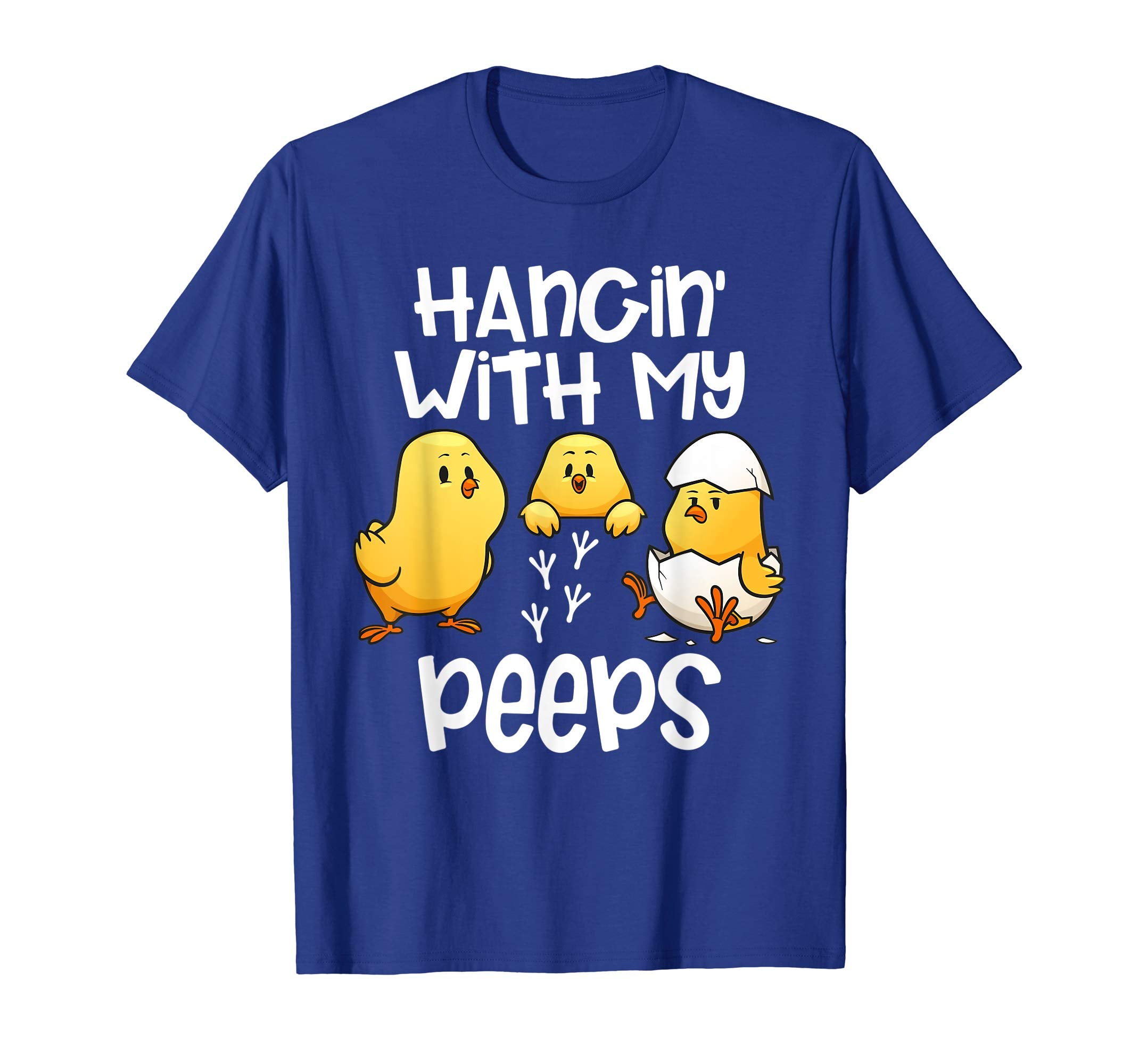 Hanging With My Peeps Happy Easter Kids Boys Girls T Shirt
