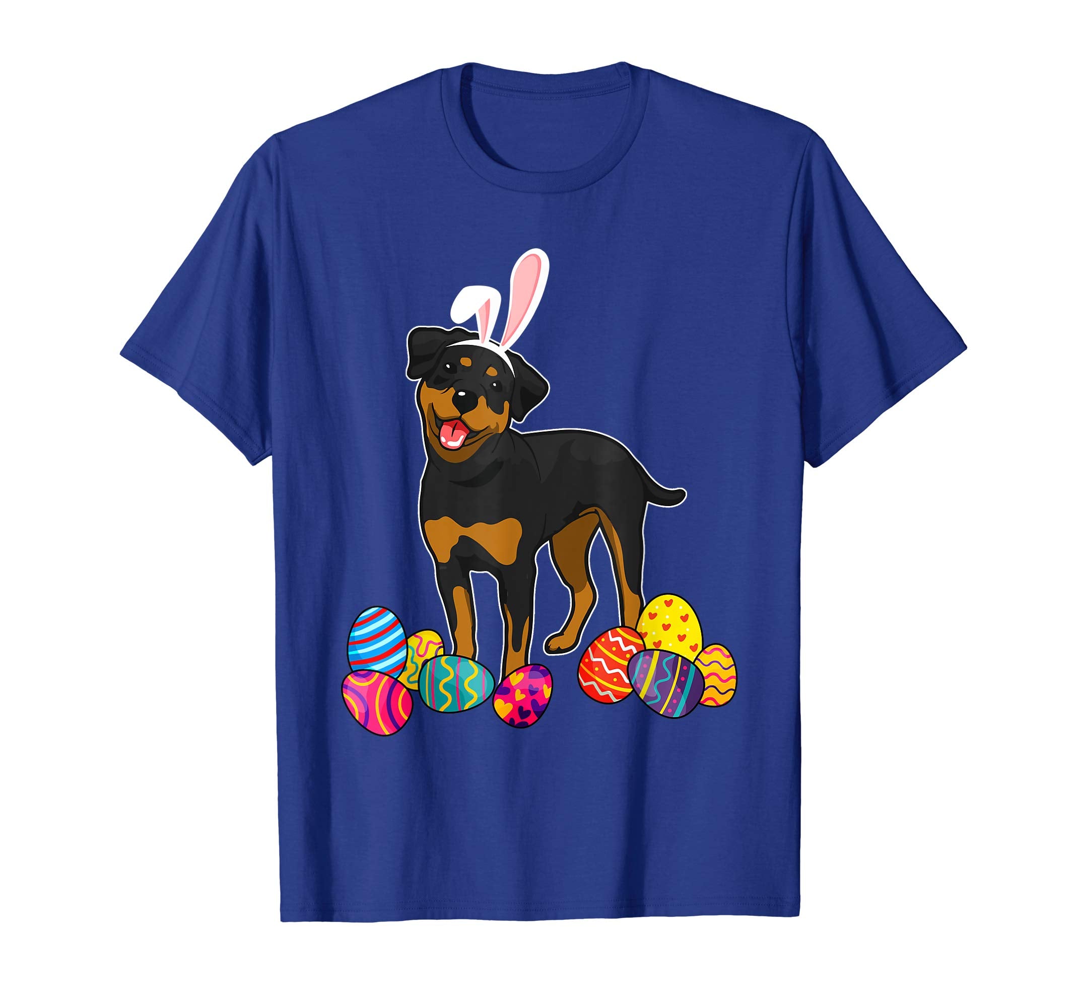 Rottweiler Bunny Ear With Egg Easter Easter Day Shirt