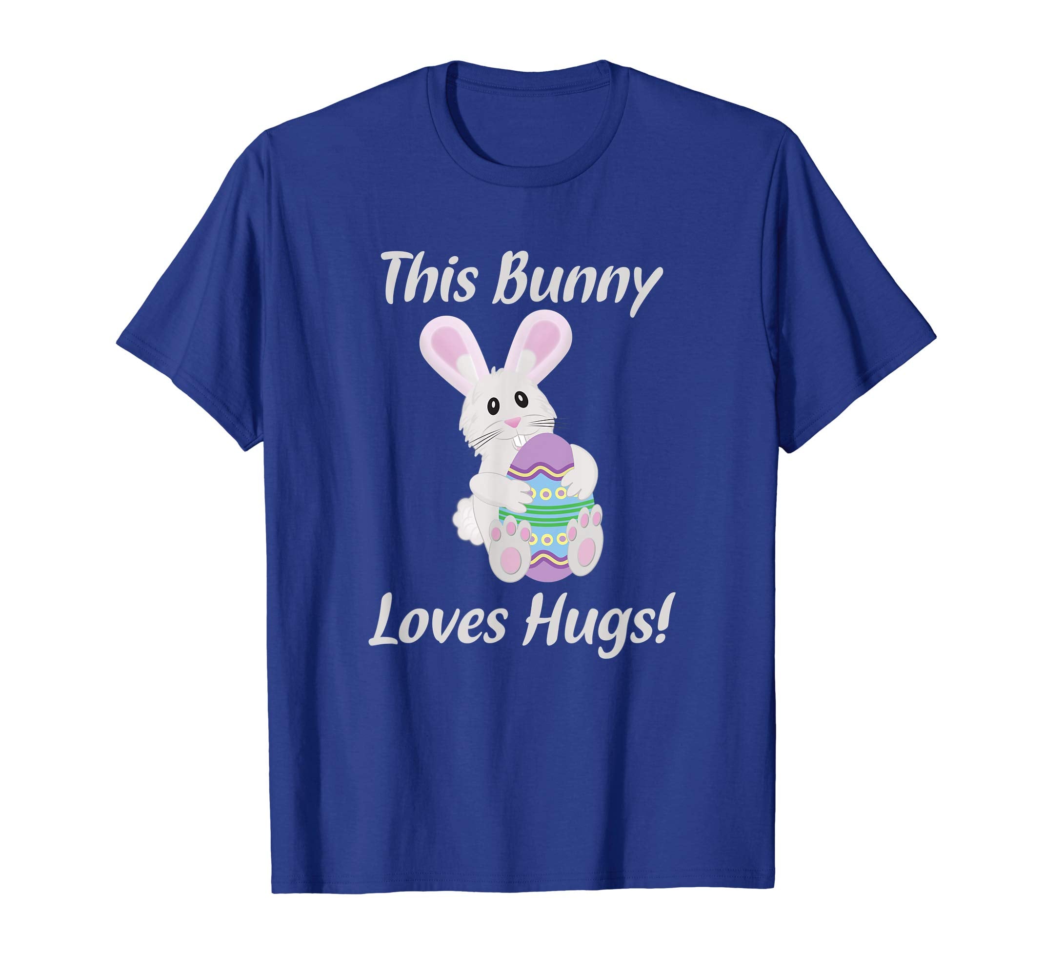 Cute Easter Bunny Hugging Beautiful Easter Egg T Shirt