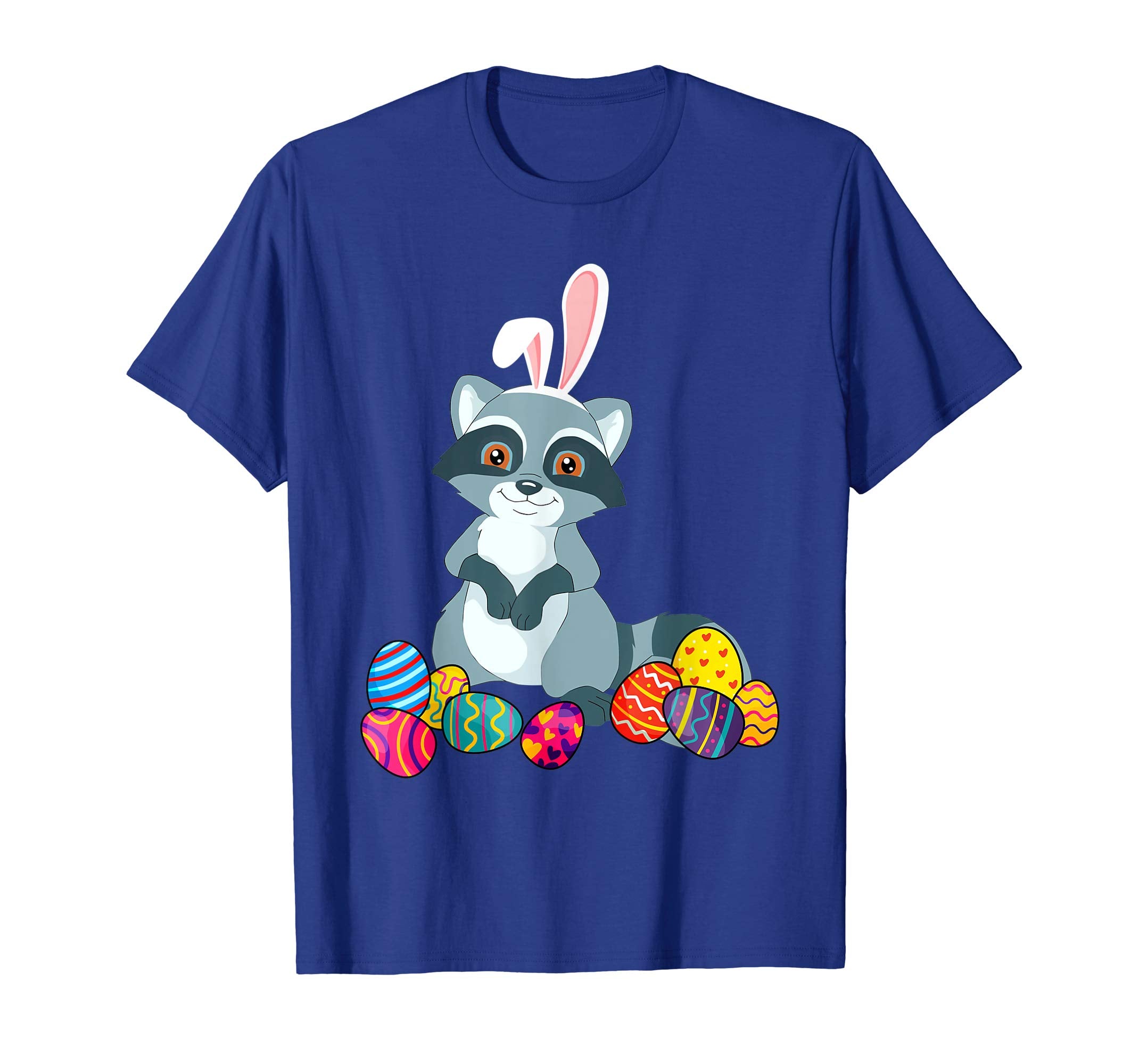 Raccoon Bunny Ear With Egg Easter Easter Day Shirt