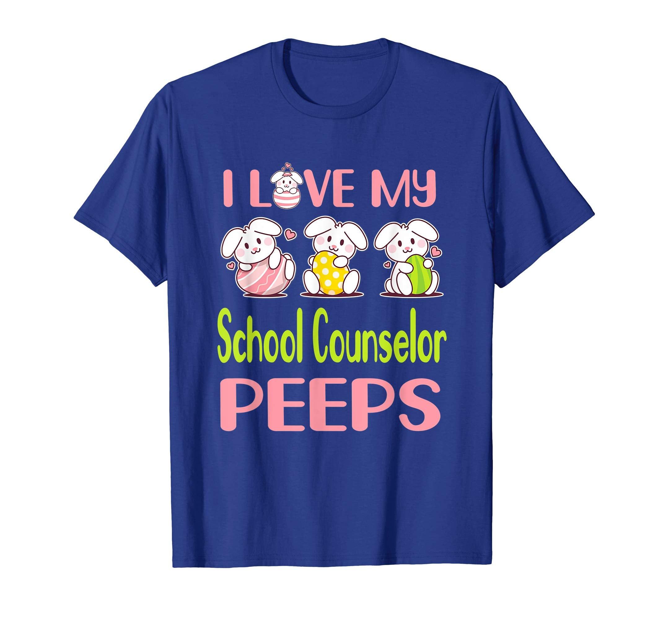 I Love My School Counselor Peeps Happy Easter Teacher Shirt
