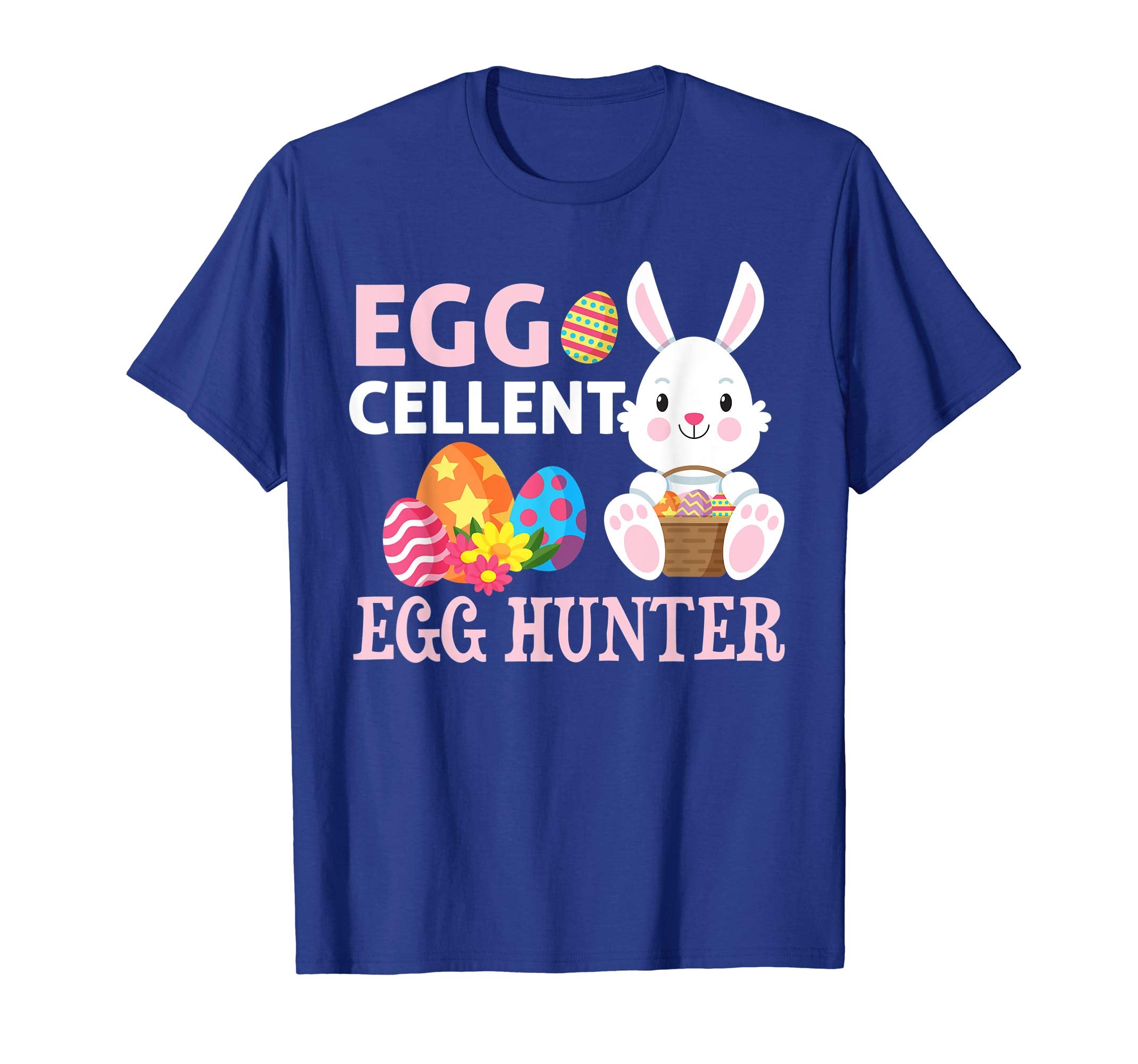 Eggcellent Egg Hunter Easter Bunny T-shirt Boys Girls