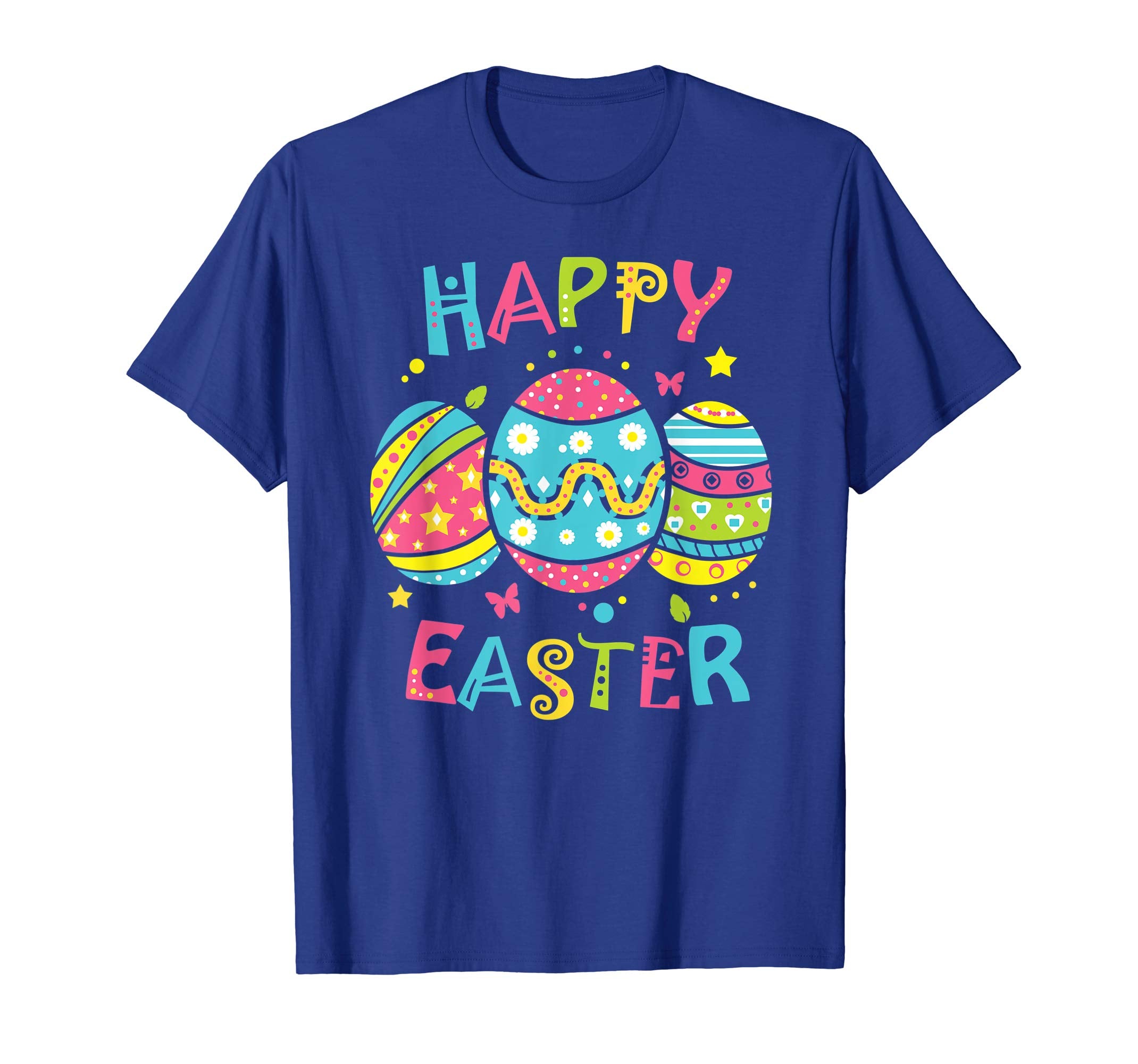 Happy Easter Shirt for Girls Women Easter Egg Painting Tee