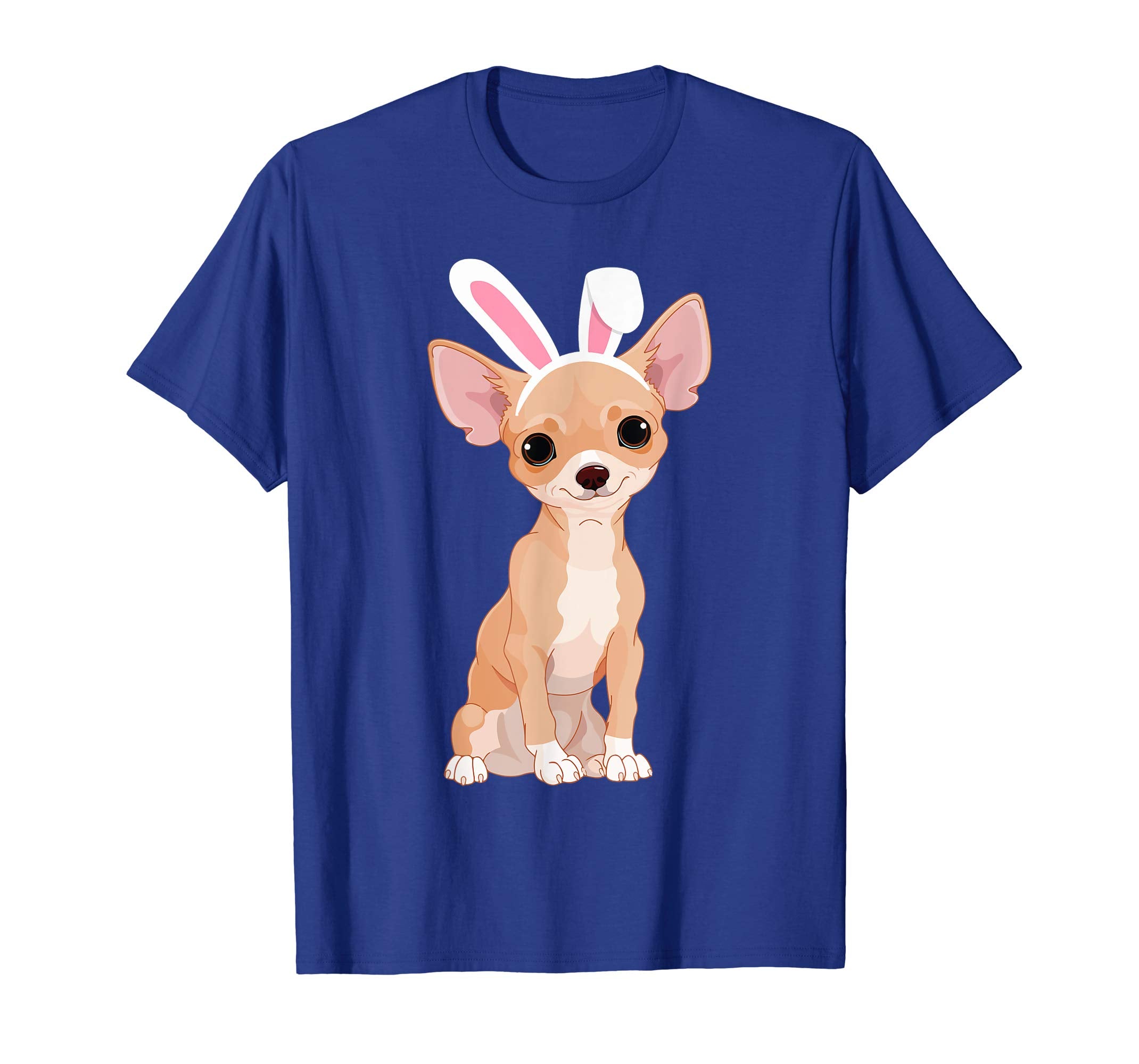 Chihuahua Dog With Bunny Rabbit Hat Easter Happy Day Shirt