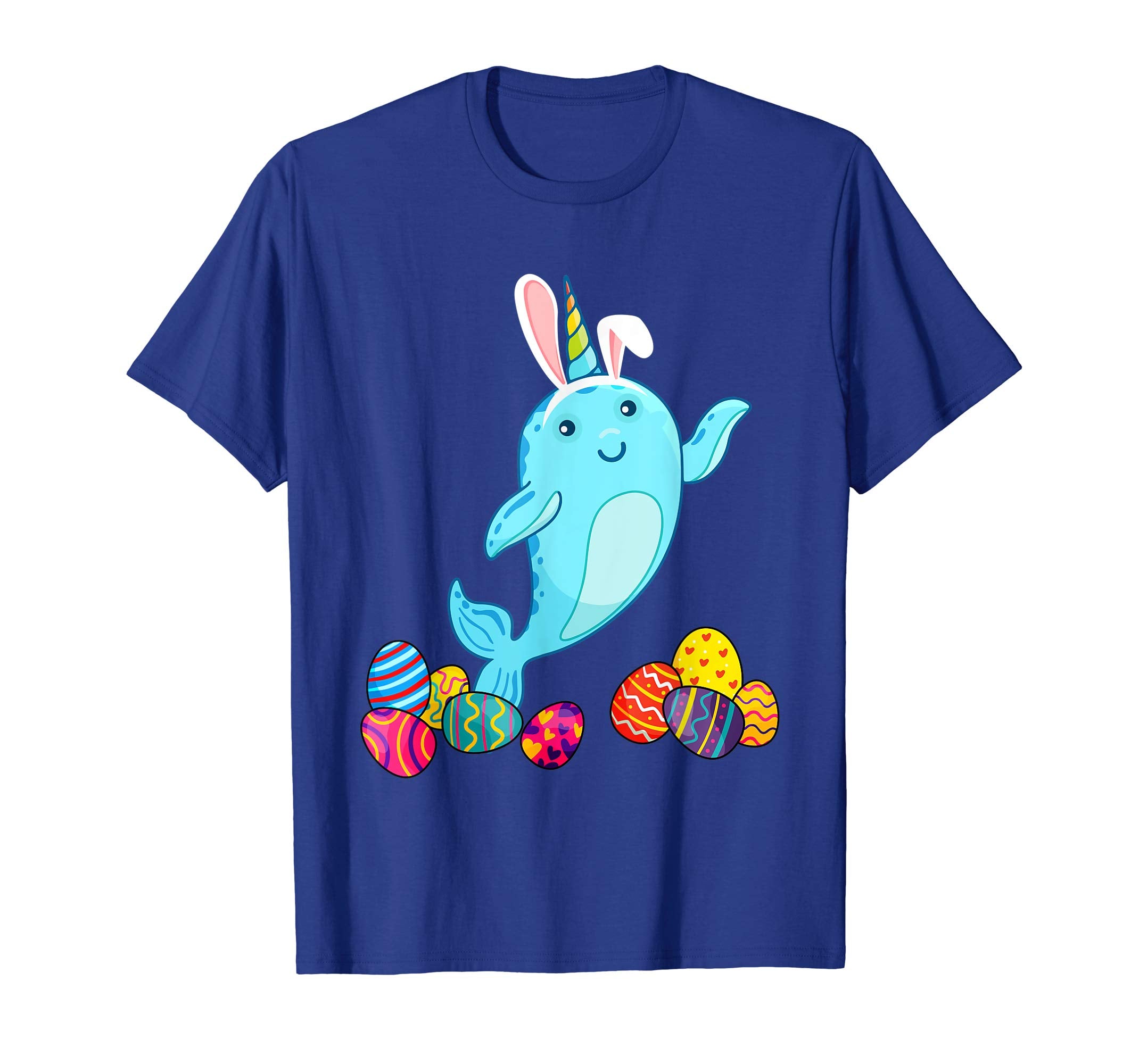 Narwhals Bunny Ear With Egg Easter Easter Day Shirt
