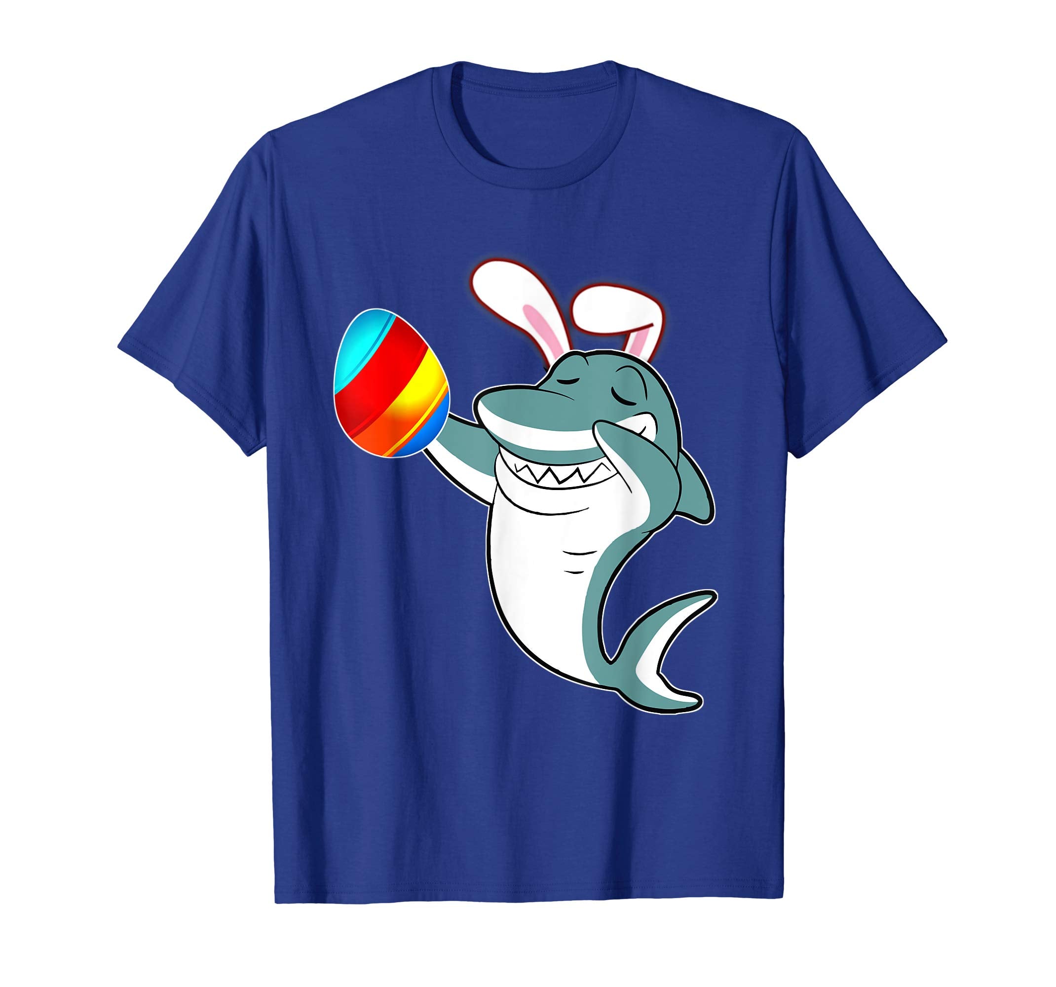 Easter Bunny Dabbing Great White Shark Tshirt Egg Ears Gift