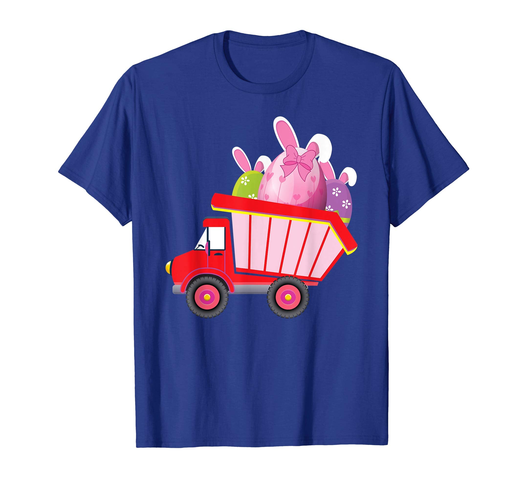 Easter Dump Truck Bunny Eggs Delivering T-Shirt Boys Girls
